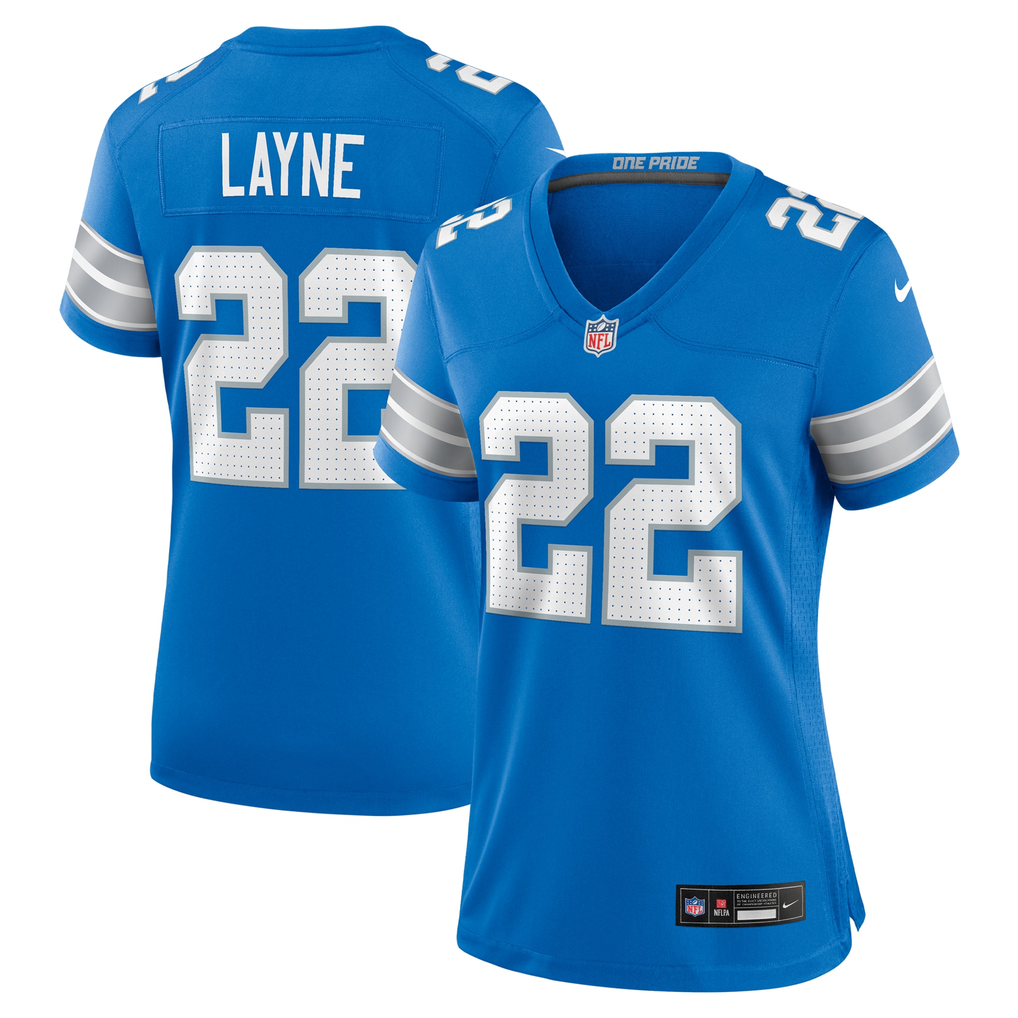 Bobby Layne Detroit Lions Women's Retired Player Game Jersey - Blue