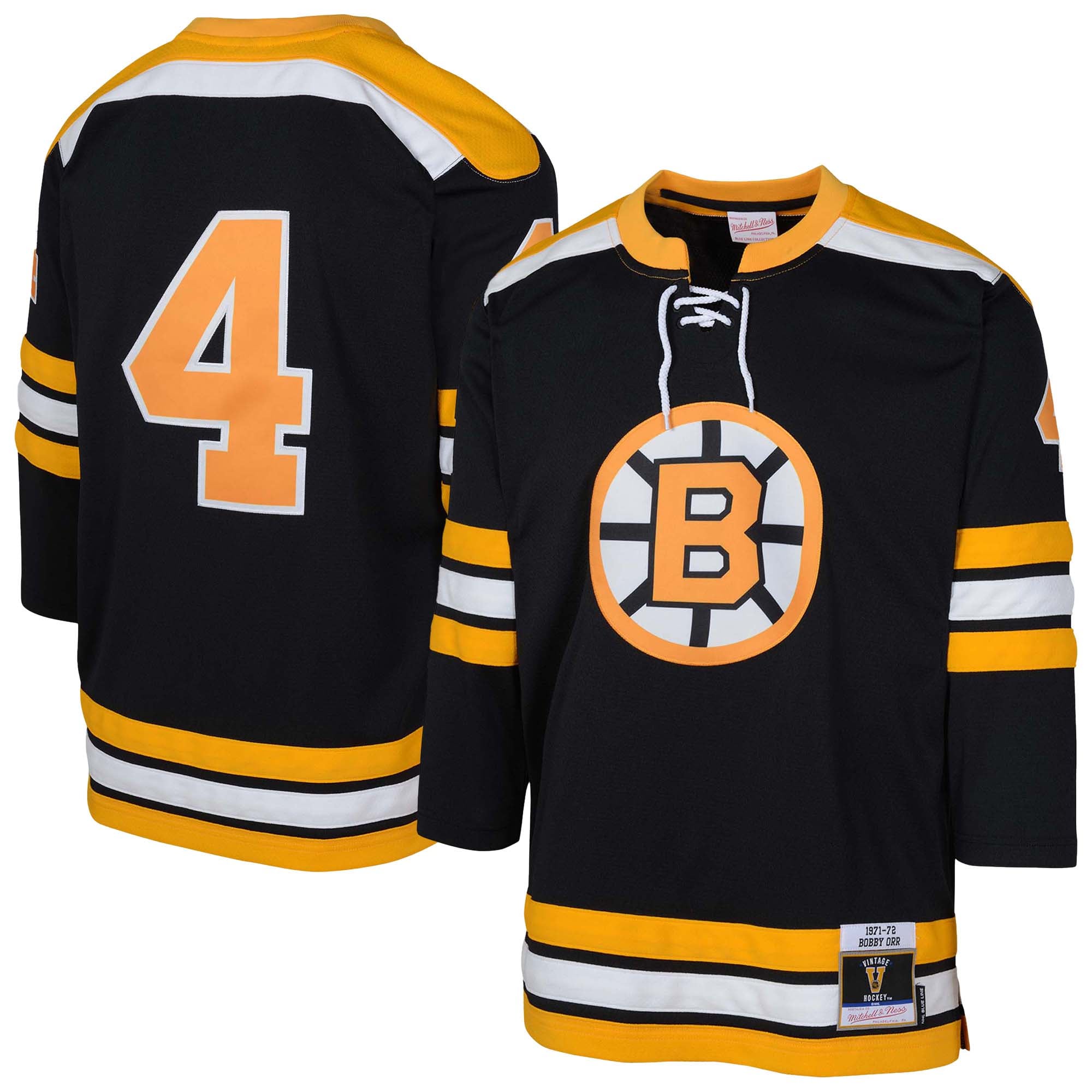 Bobby Orr Boston Bruins Youth Power Play Player Jersey - Black