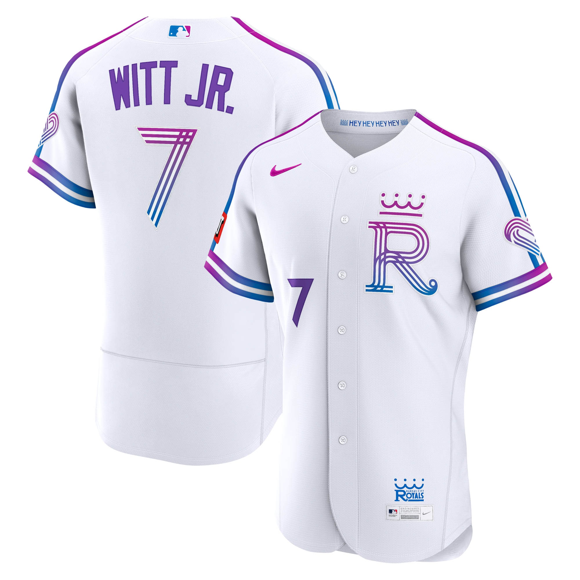 Bobby Witt Jr. Kansas City Royals 2026 City Connect Sponsor Patch Jersey - White