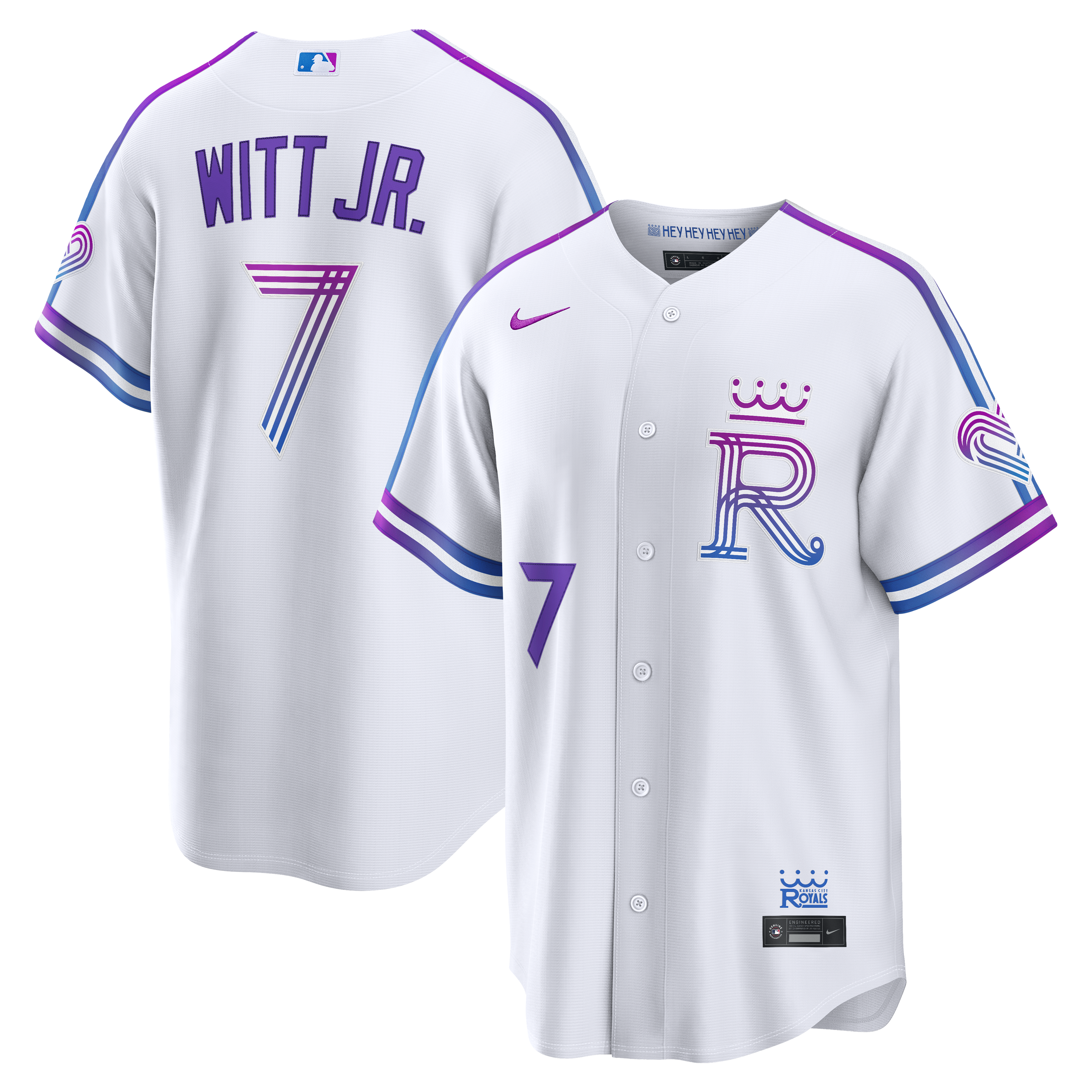 Bobby Witt Jr. Kansas City Royals 2026 City Connect Stadium Jersey - White