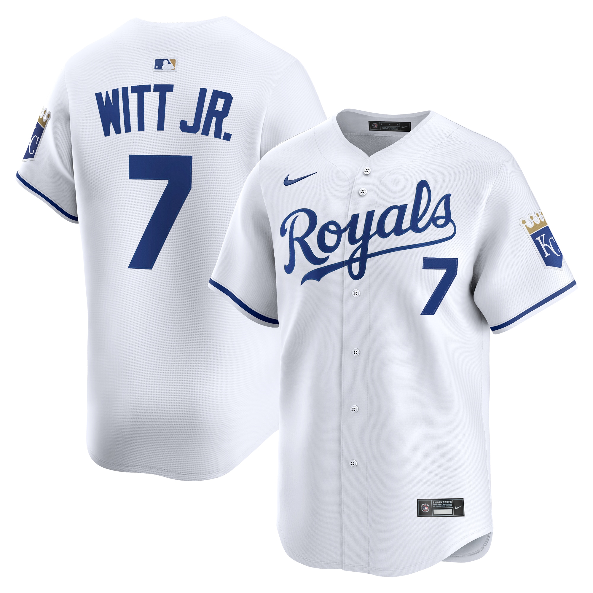 Bobby Witt Jr. Kansas City Royals Home Limited Player Jersey - White