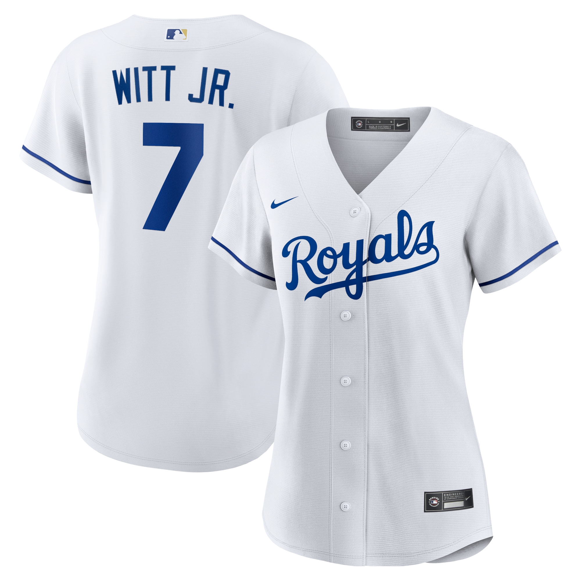 Bobby Witt Jr. Kansas City Royals Women's Home Player Jersey - White
