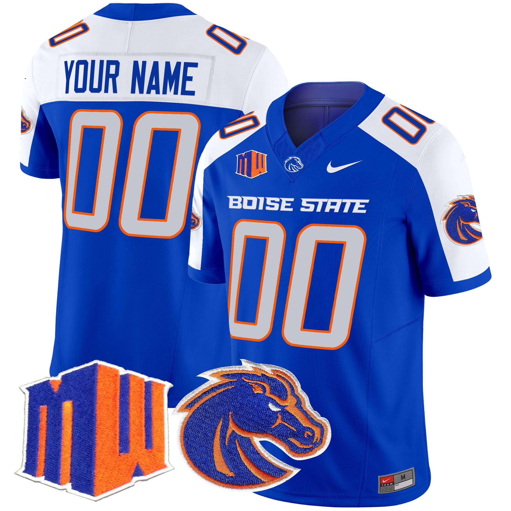Boise State Blue Jersey - Nike Boise State Broncos Blue Football