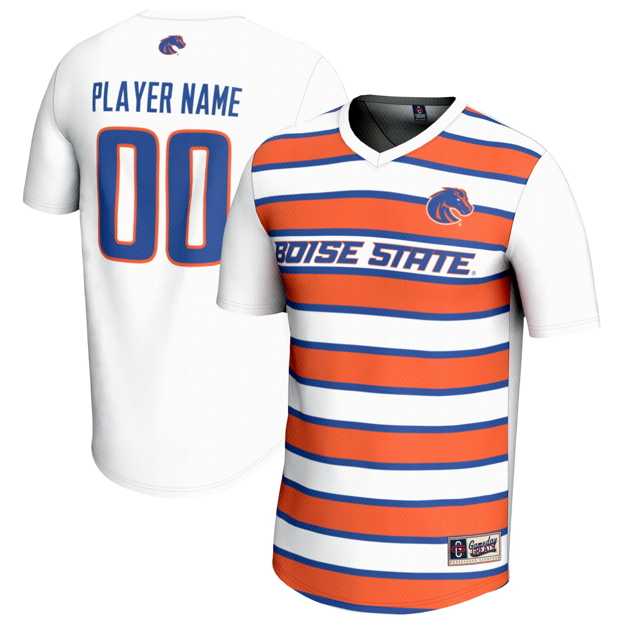 Boise State Broncos GameDay Greats Unisex Pick-A-Player NIL Women's Soccer Jersey - White
