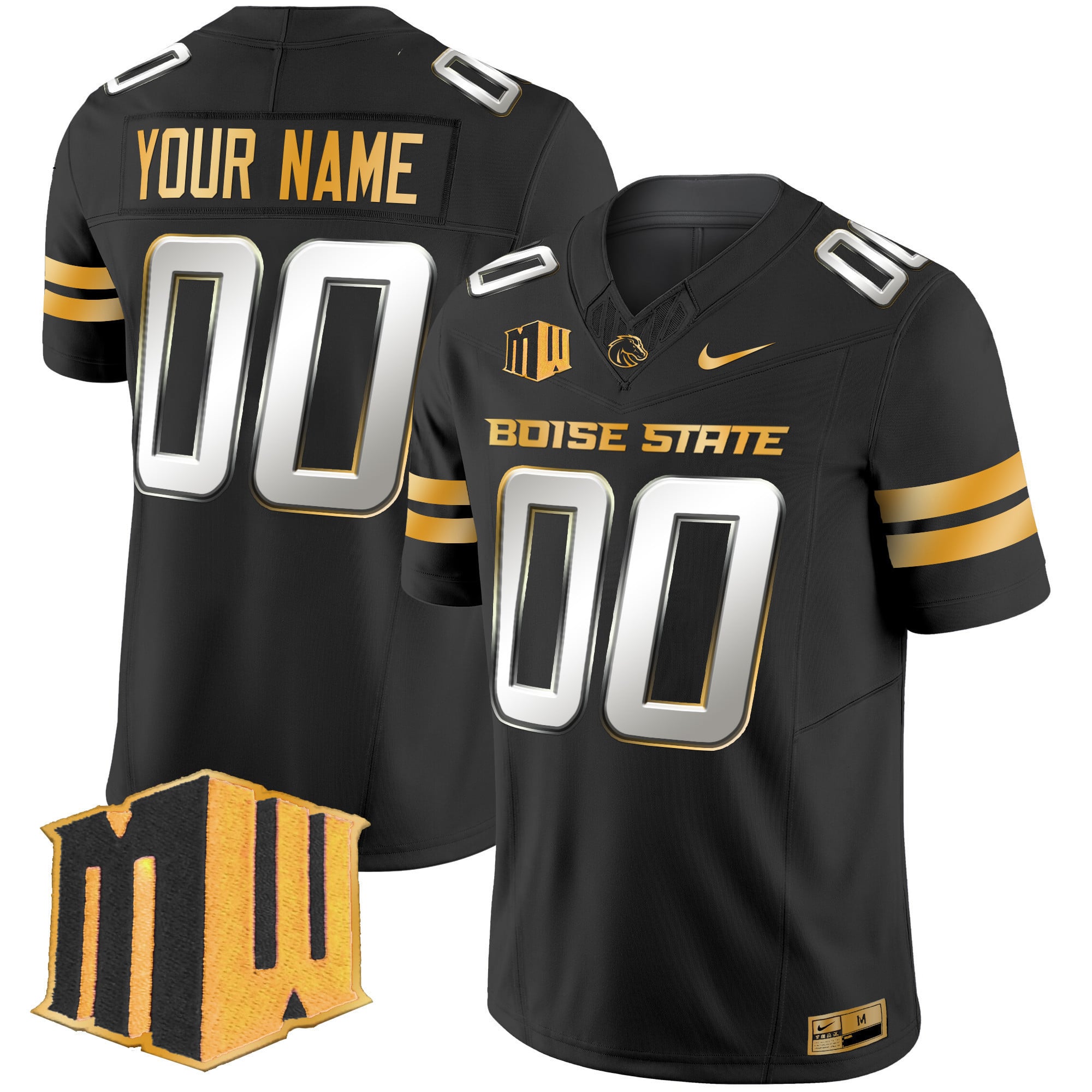 Boise State Broncos Jersey - Nike Boise State Broncos Black Jersey