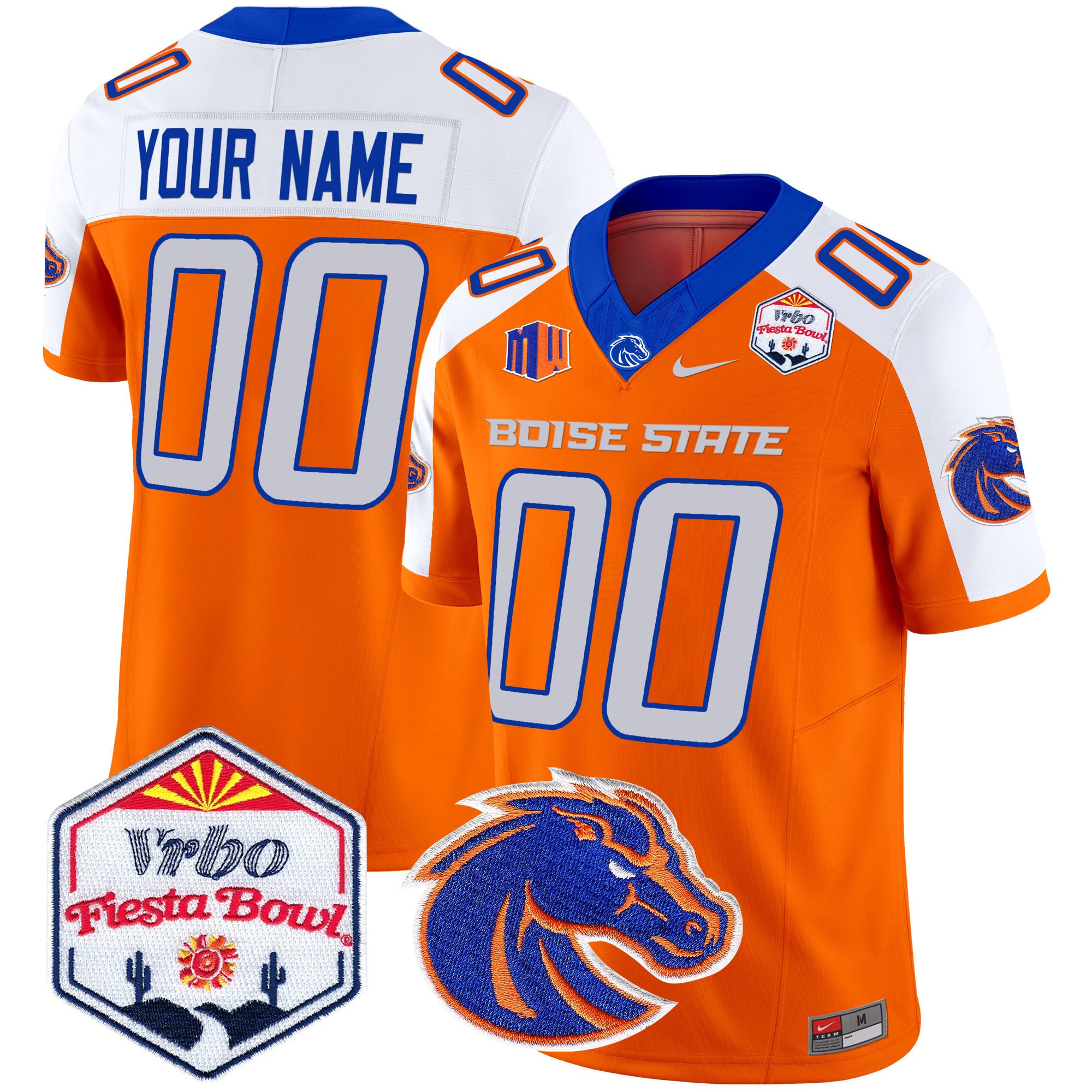 Alternative view of Boise State Fiesta Bowl Jersey - Nike - Royal Blue