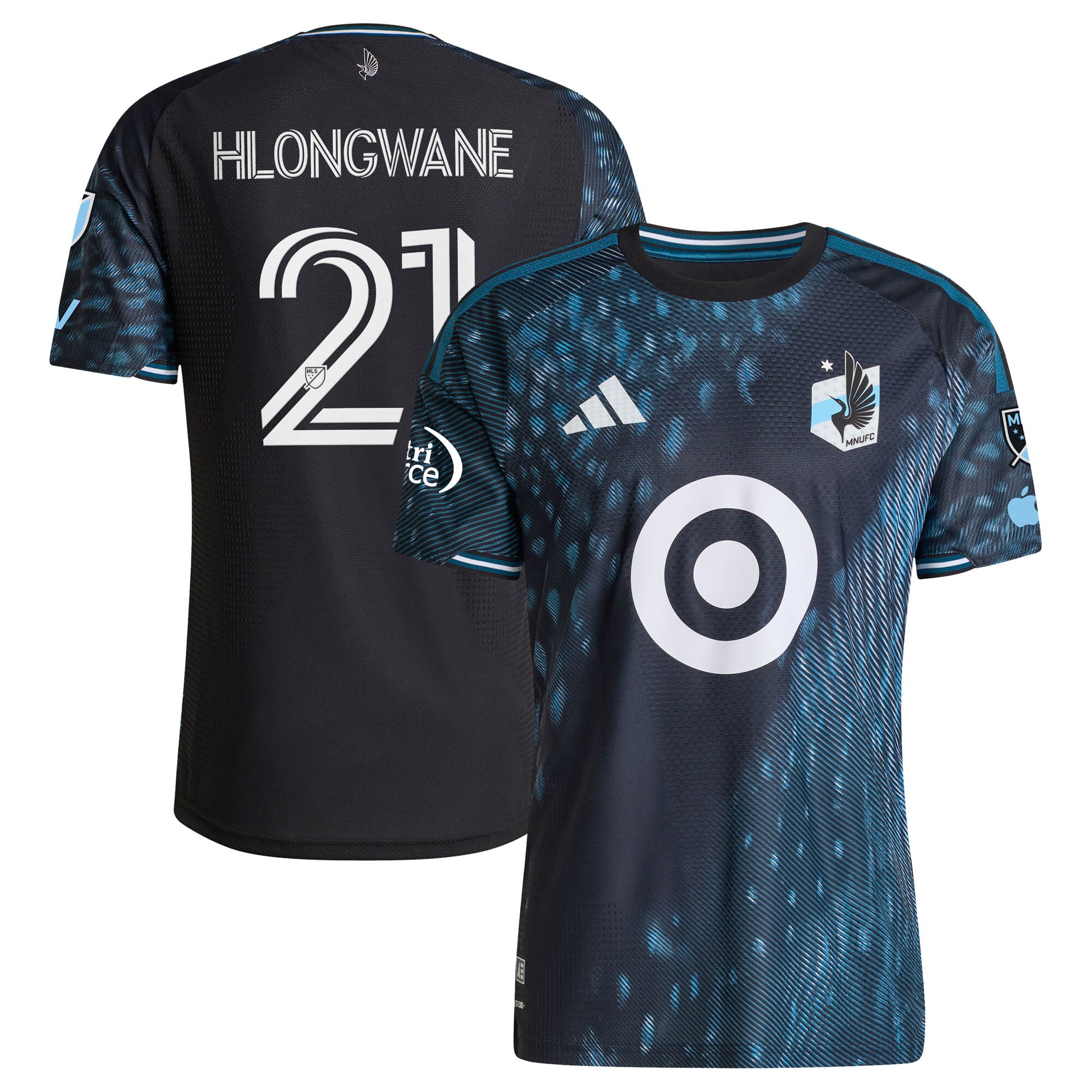 Bongokuhle Hlongwane Minnesota United FC 2026 The Decade Kit On-Field Patch Jersey - Black