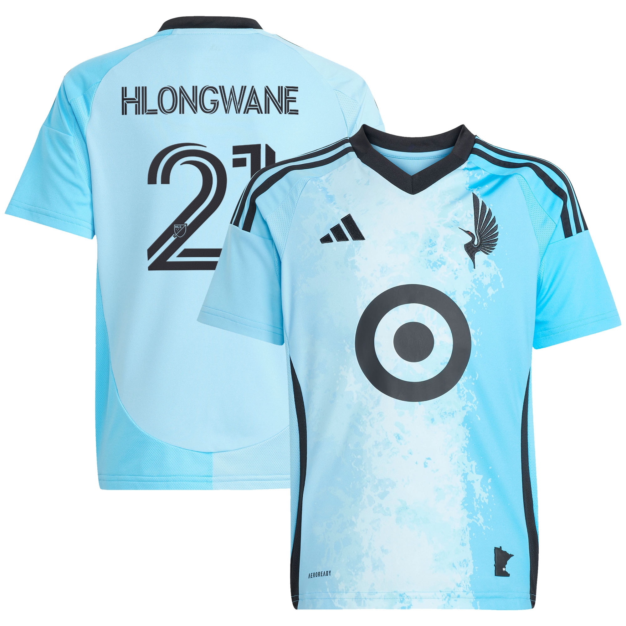 Bongokuhle Hlongwane Minnesota United FC Youth 2025 CONVERGENCE Jersey - Blue