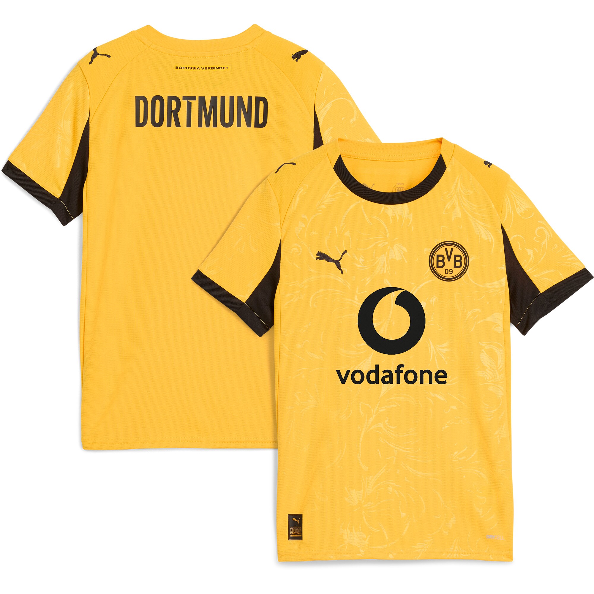 Borussia Dortmund Puma Youth 2025/26 Cup Jersey - Yellow
