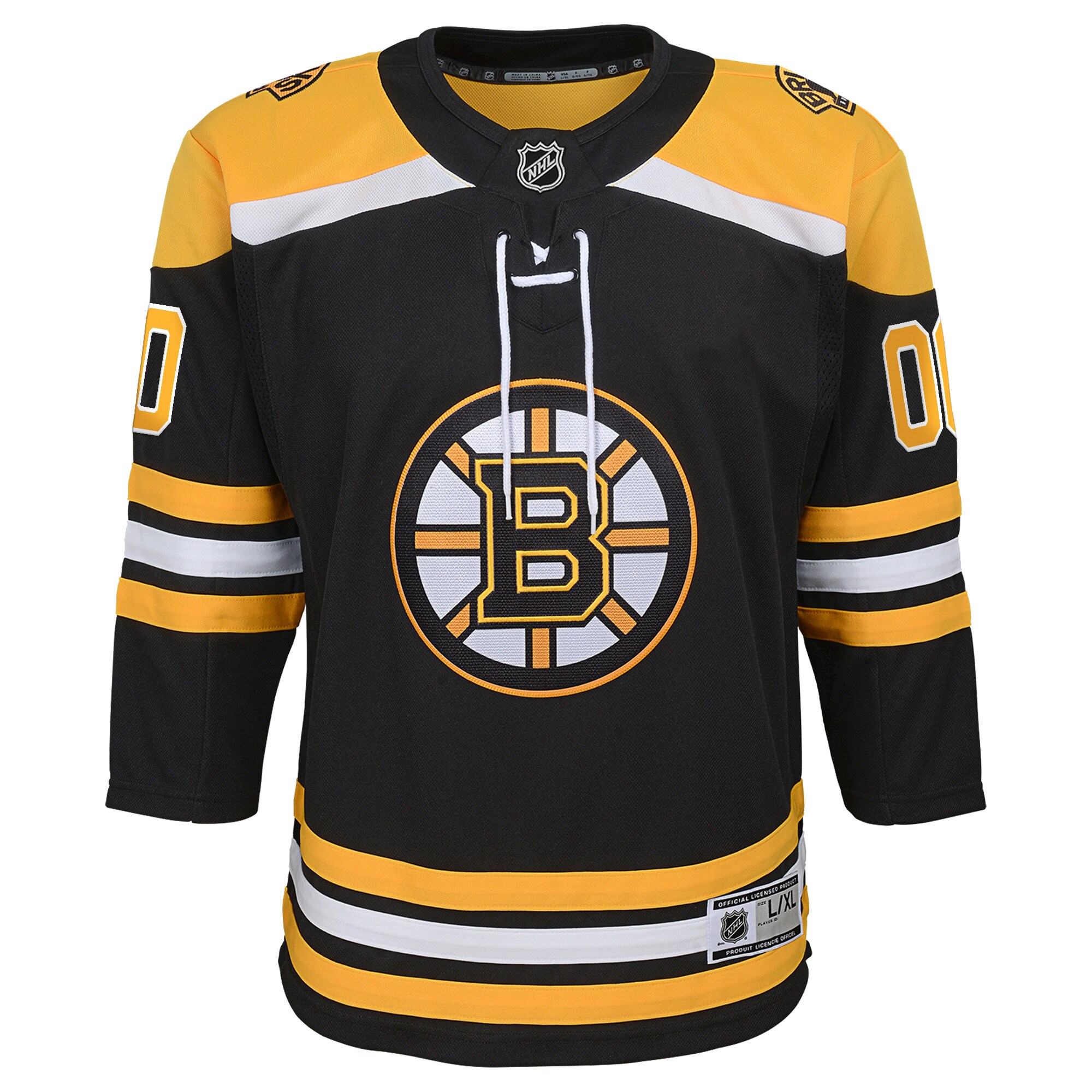 Alternative view of Boston Bruins Black Gold Jersey - Boston Bruins Black & Gold Jersey