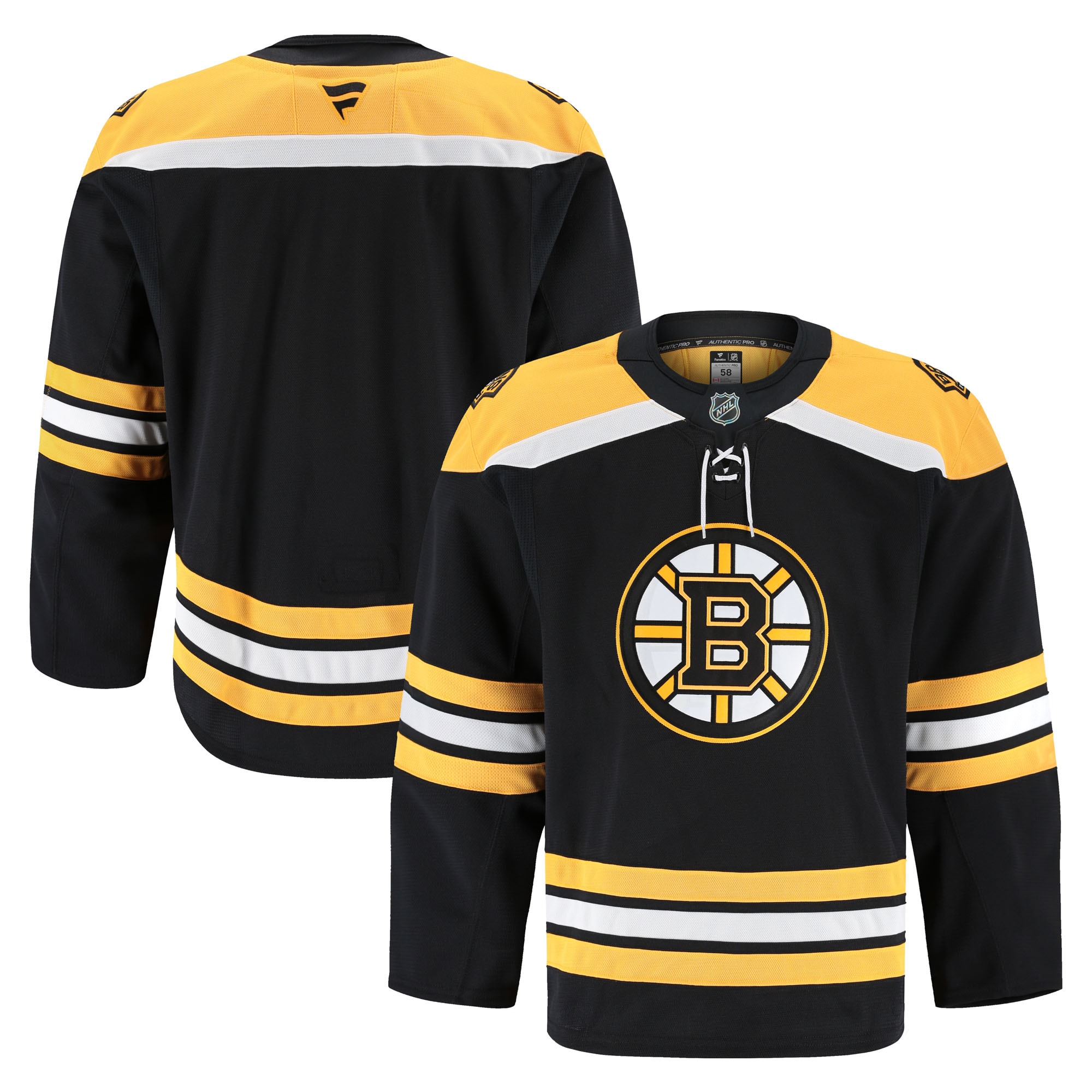 Boston Bruins Fanatics Home Pro Jersey - Black