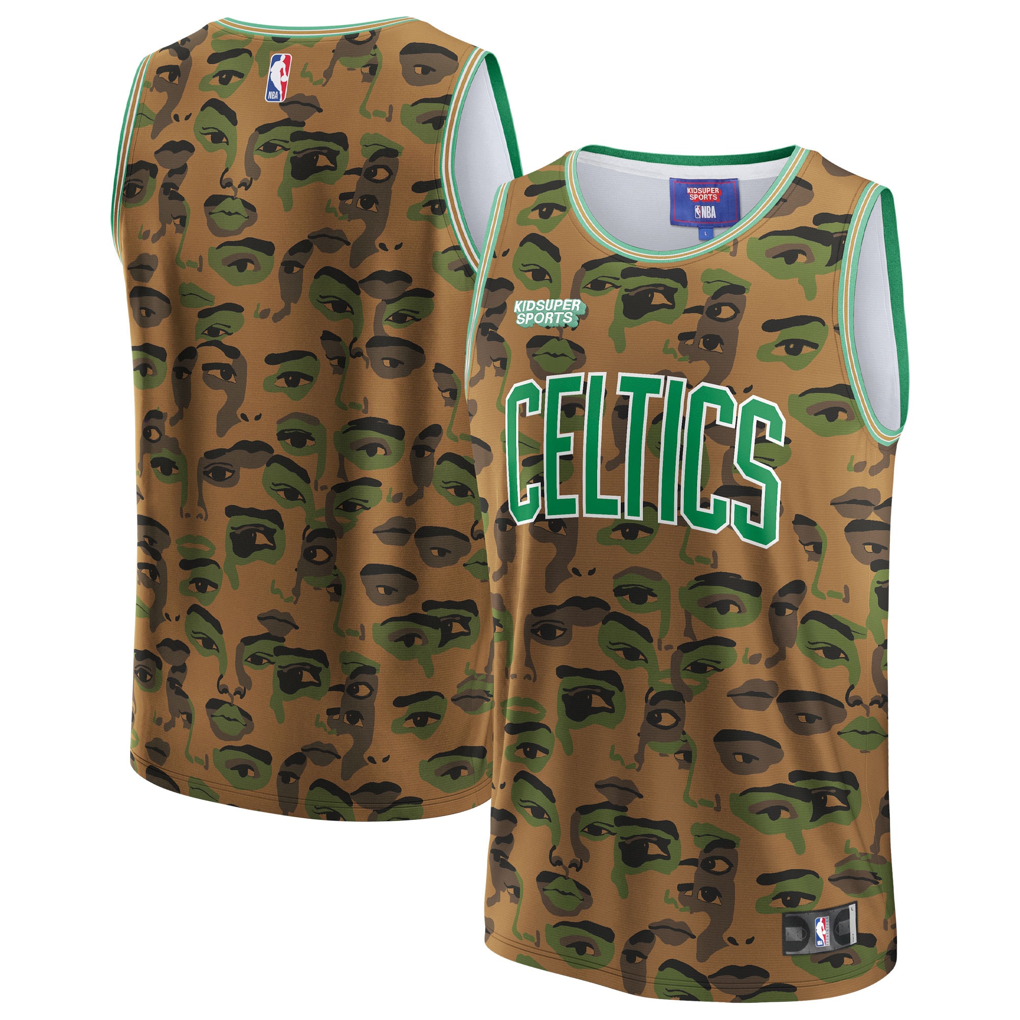 Boston Celtics & KidSuper Studios by Fanatics Unisex Hometown Jersey - Brown