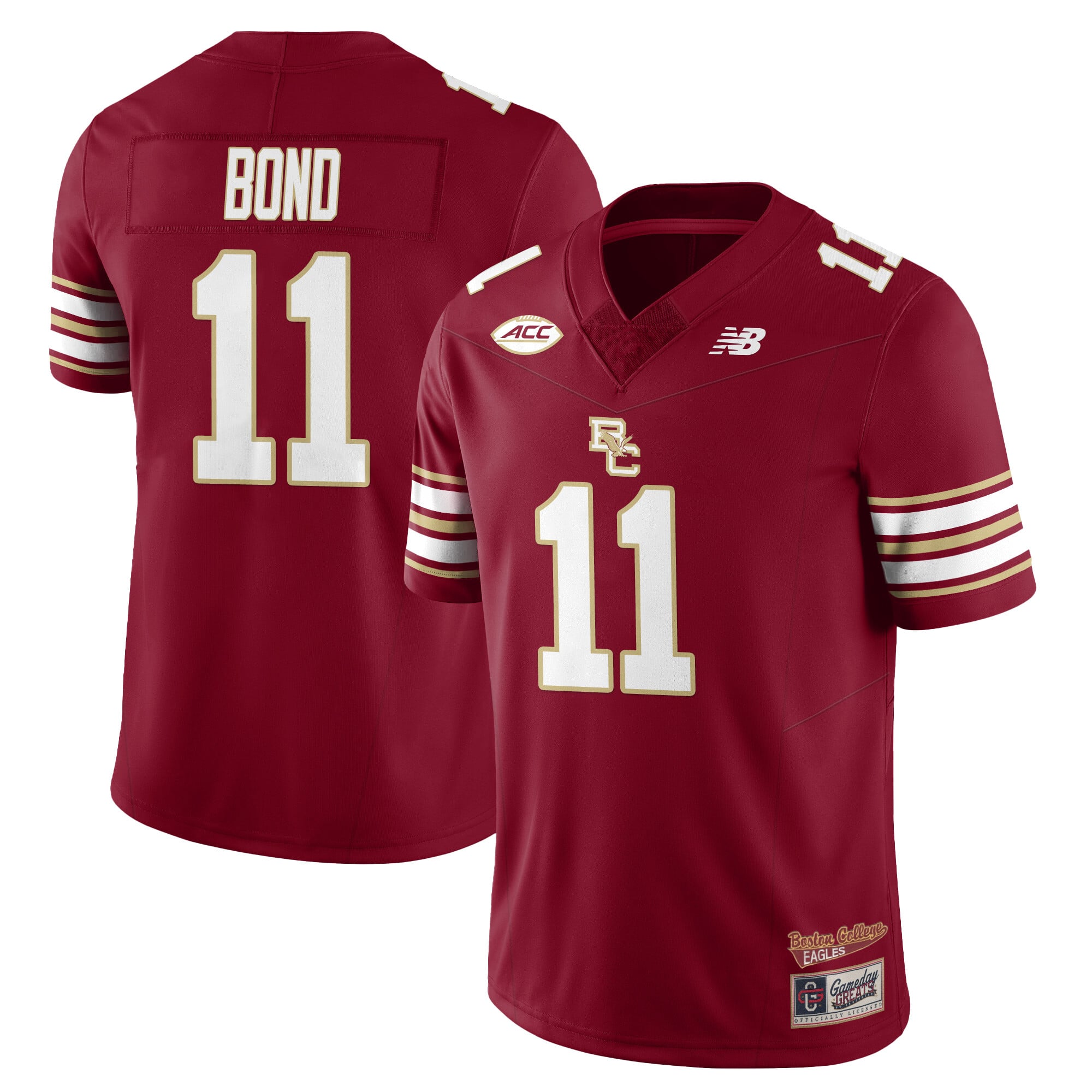 Boston College Maroon Jersey - New Balance Boston College #11 Maroon