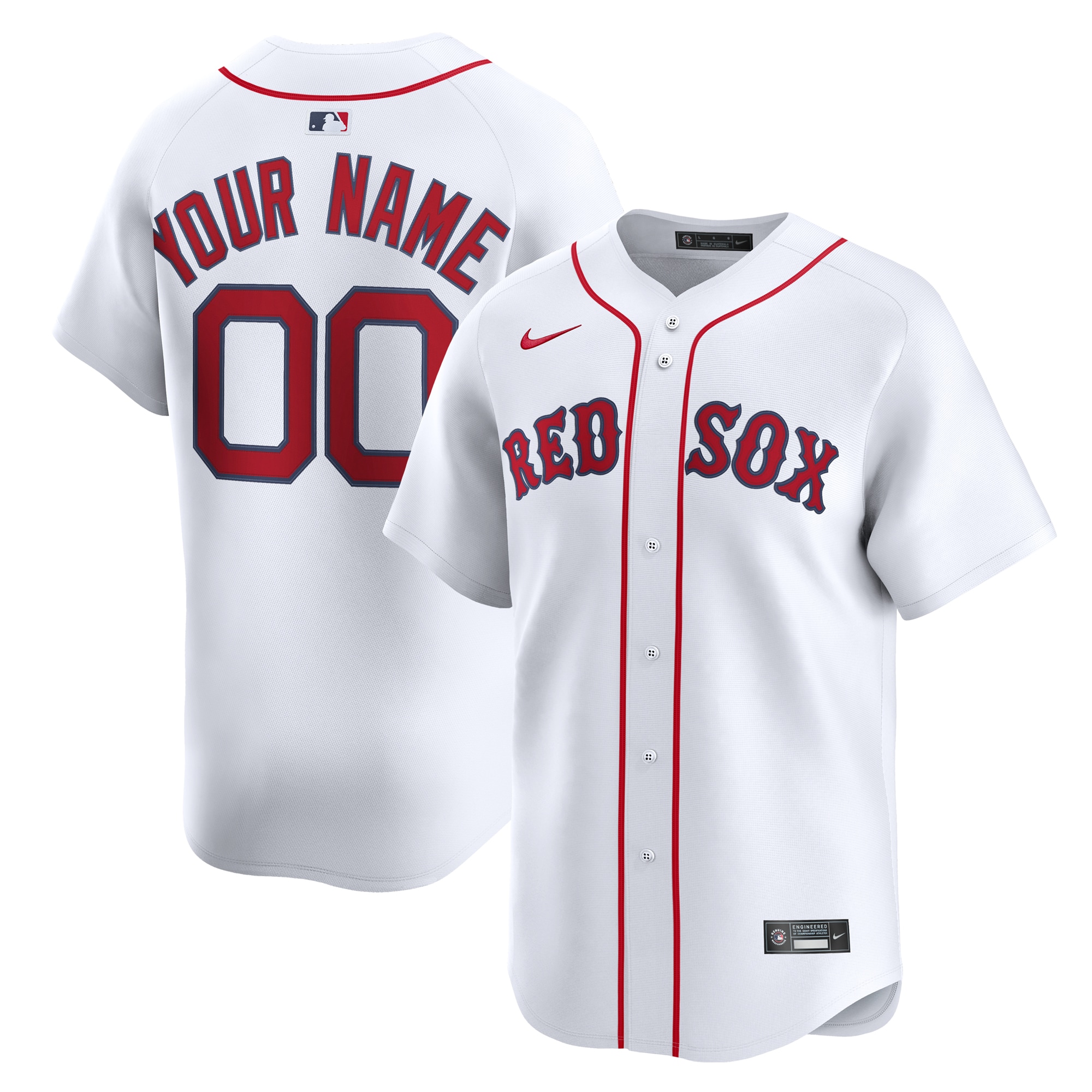 Boston Red Sox Home Limited Custom Jersey
