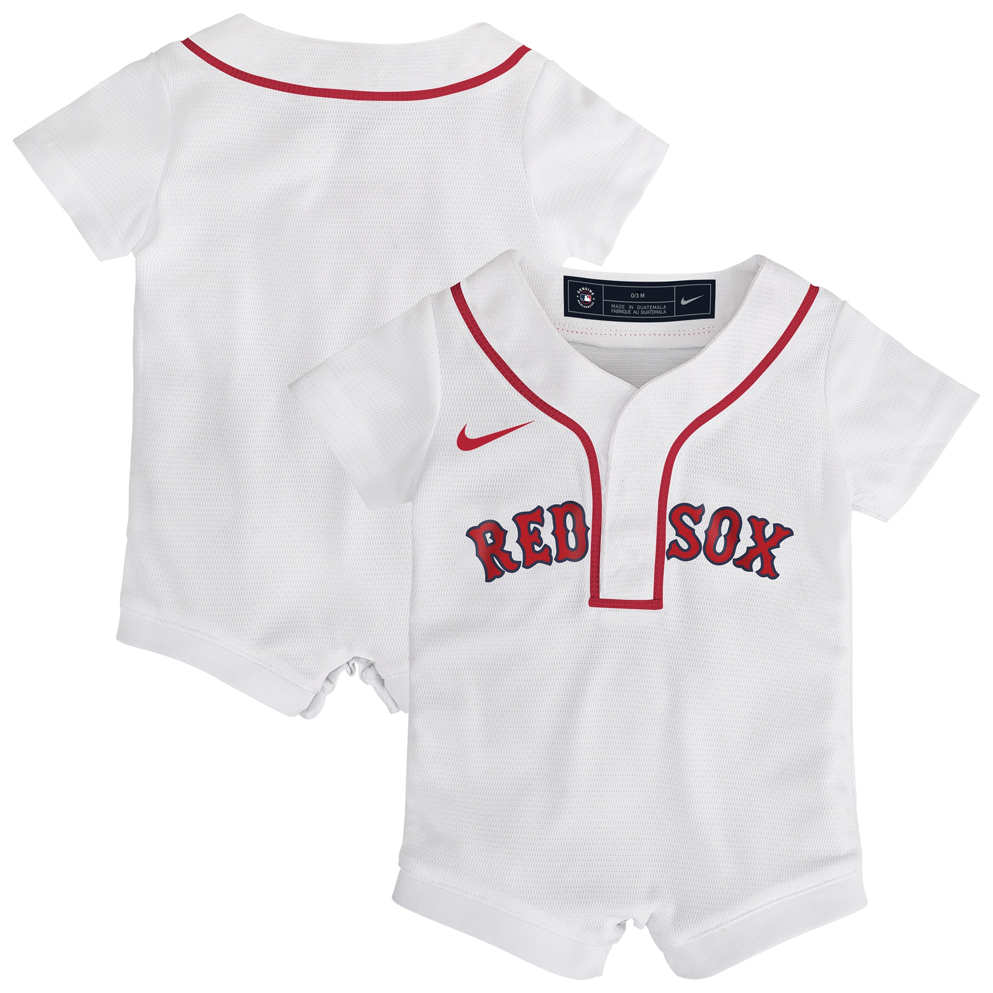 Boston Red Sox Newborn Home Romper Jersey