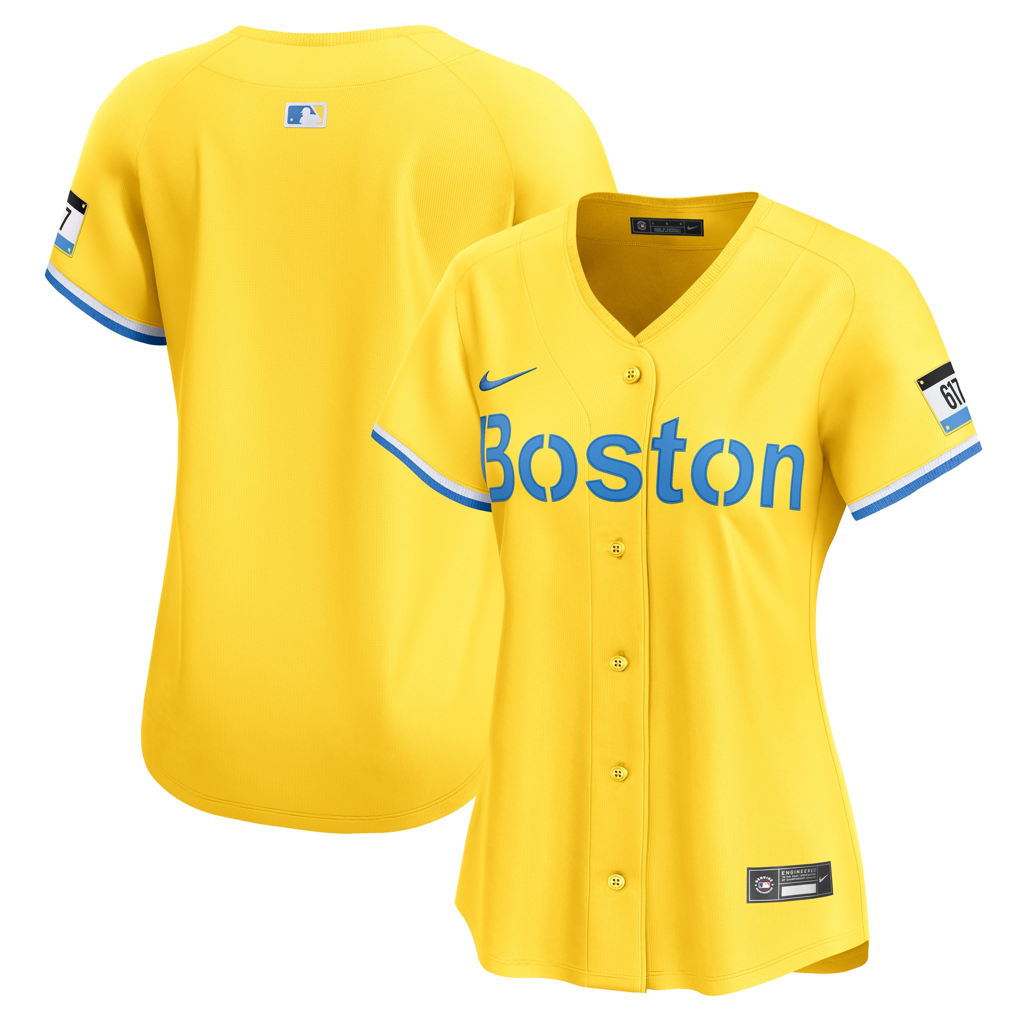 Boston Red Sox Women's City Connect Limited Jersey - Yellow