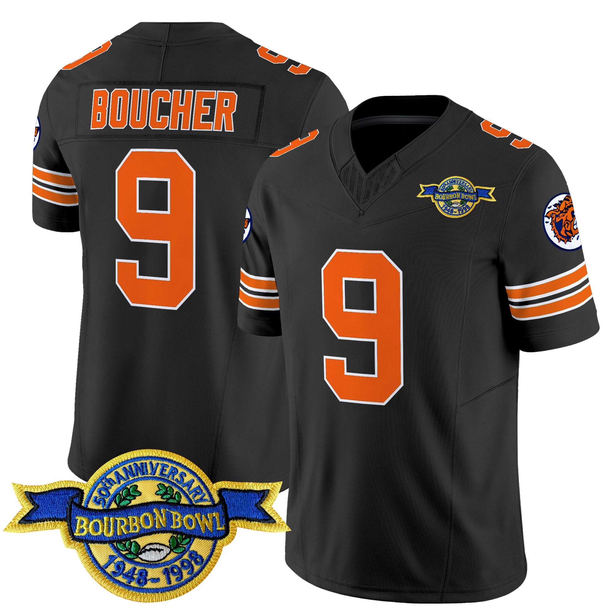 Alternative view of boucher Bourbon Bowl Orange Jersey - Boucher #9 Bourbon Bowl Orange
