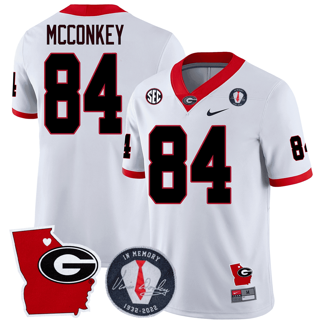 Alternative view of Bowers #19 Georgia Jersey - Nike - White Memorial Edition