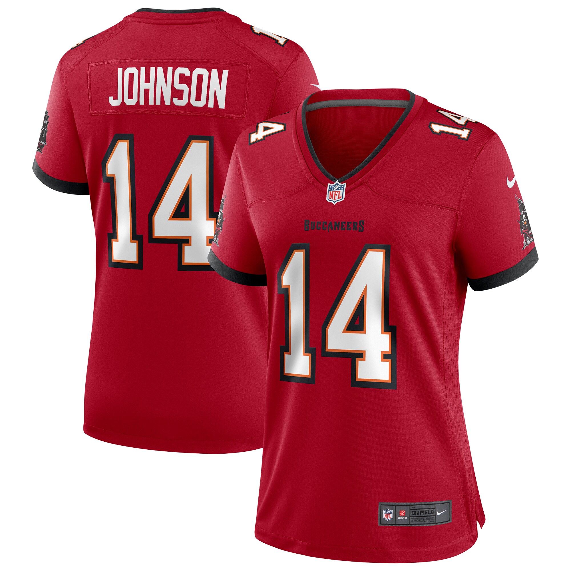 Brad Johnson Tampa Bay Buccaneers Women's Game Retired Player Jersey - Red