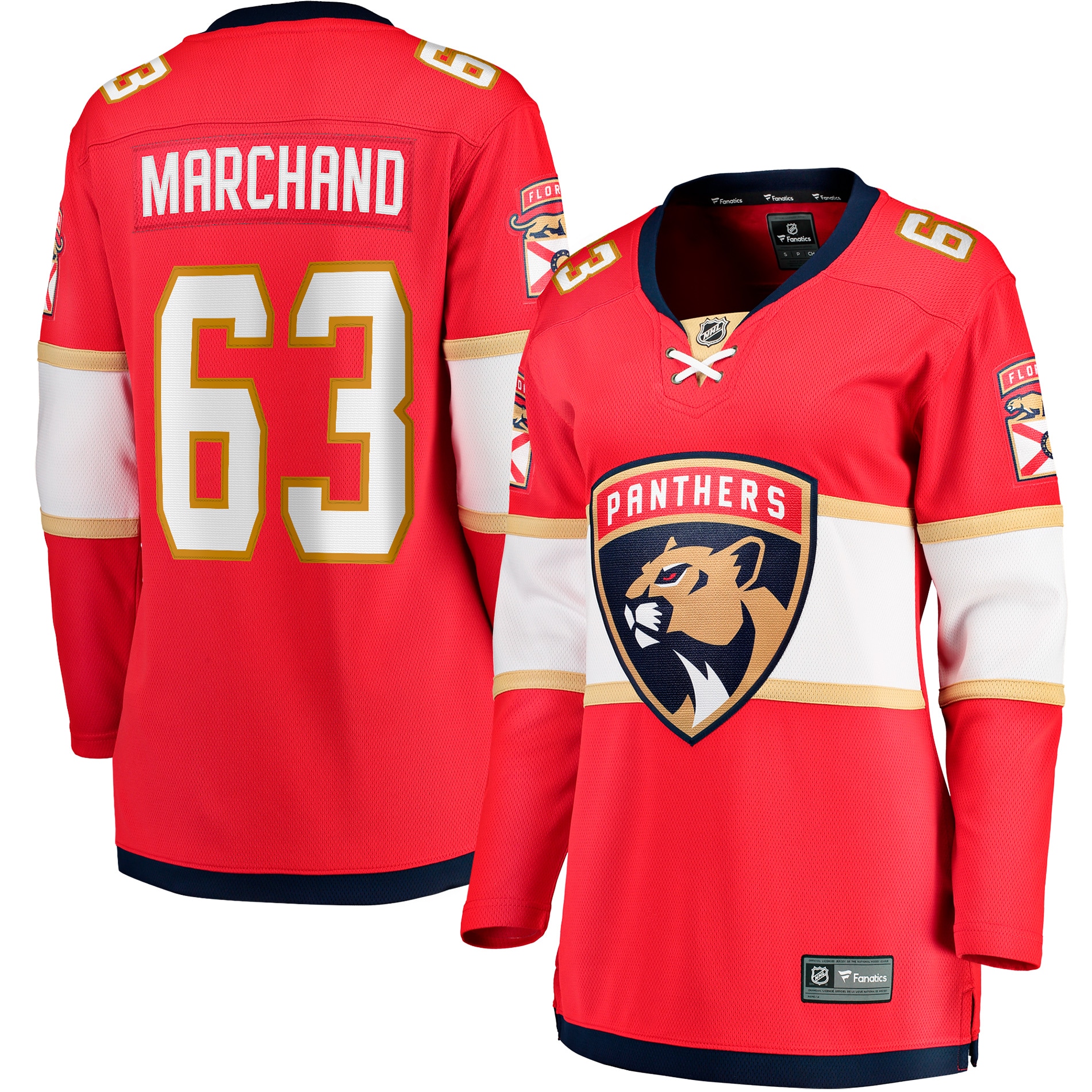 Brad Marchand Florida Panthers Fanatics Women's Home Breakaway Player Jersey - Red