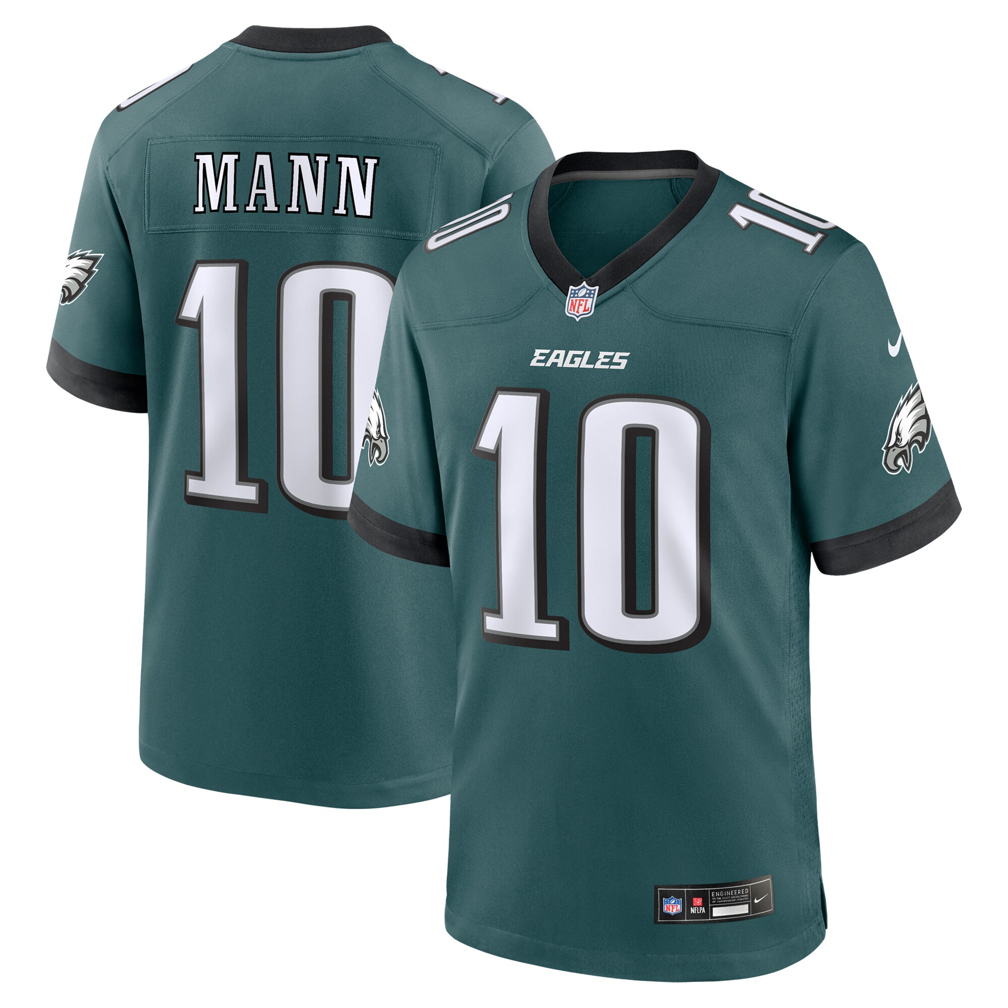 Braden Mann Philadelphia Eagles Team Game Jersey - Midnight Green