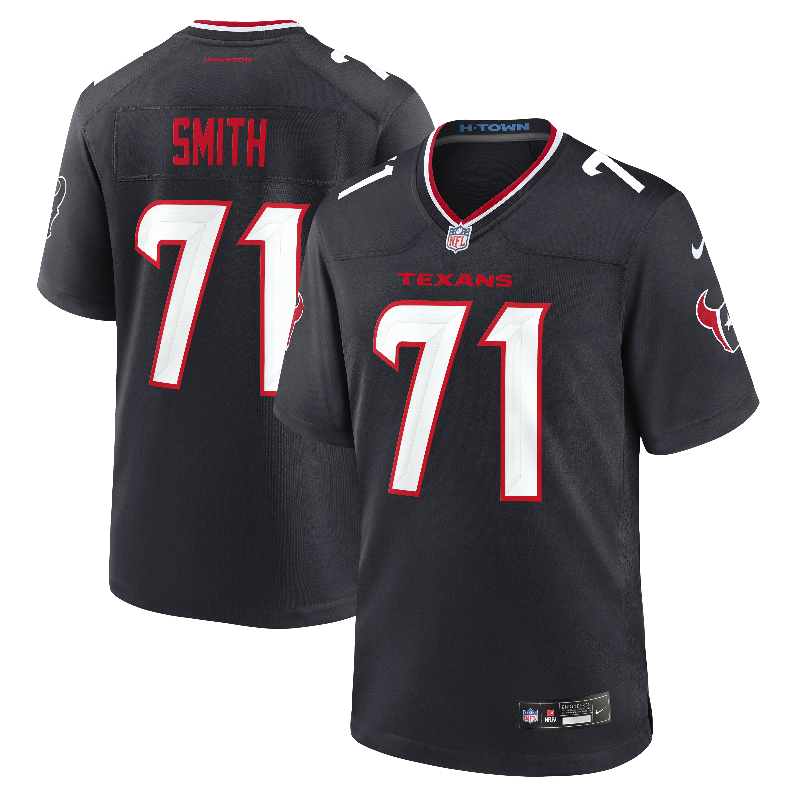 Braden Smith Houston Texans Team Game Jersey - Navy