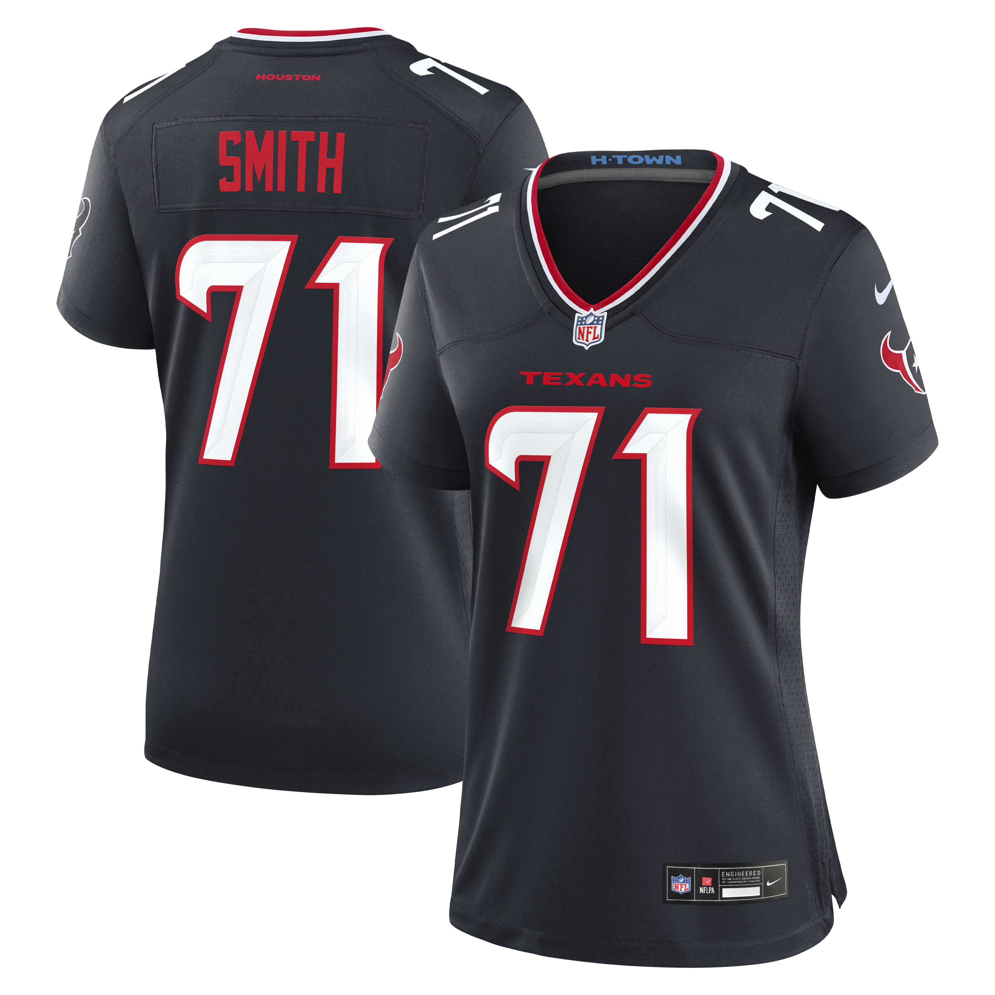 Braden Smith Houston Texans Women's Team Game Jersey - Navy