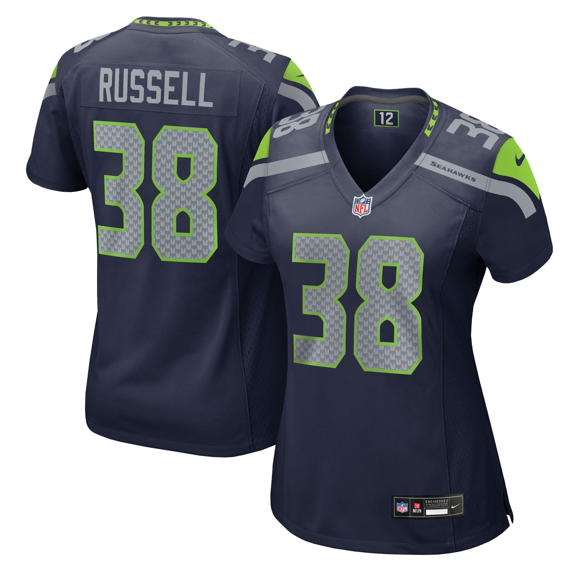 Brady Russell Seattle Seahawks Women's Team Game Jersey - College Navy