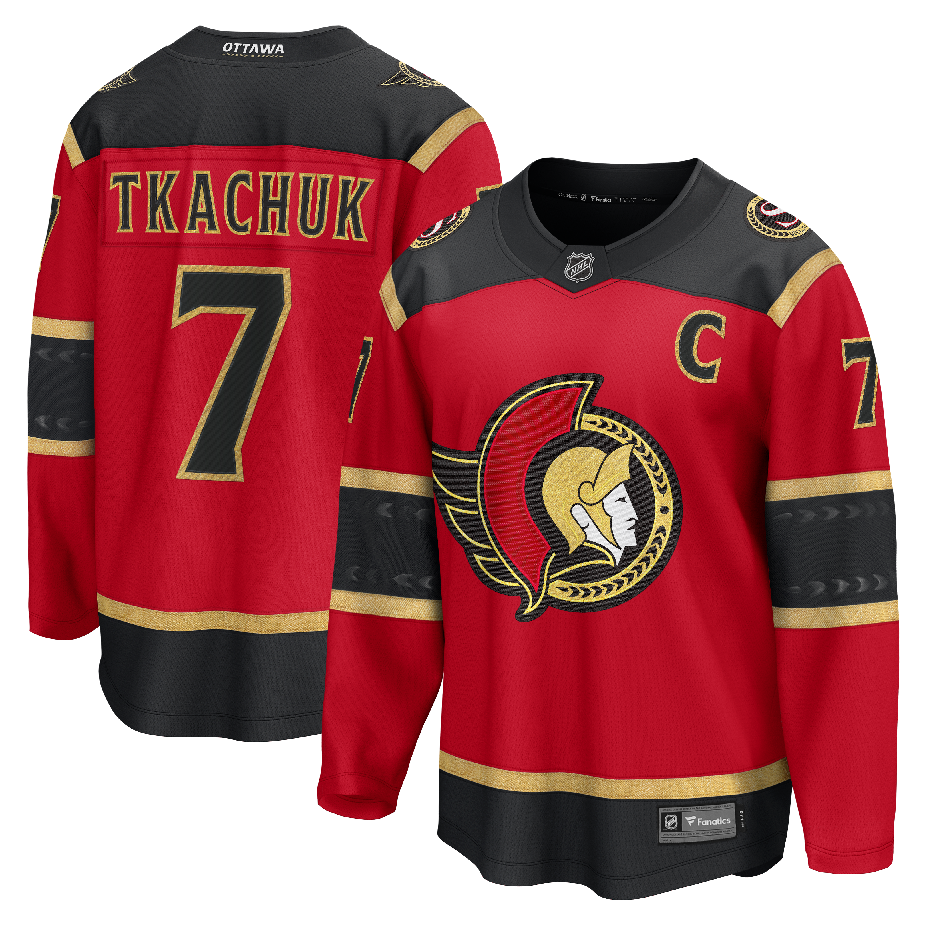 Brady Tkachuk Ottawa Senators Fanatics Alternate Breakaway Jersey - Red