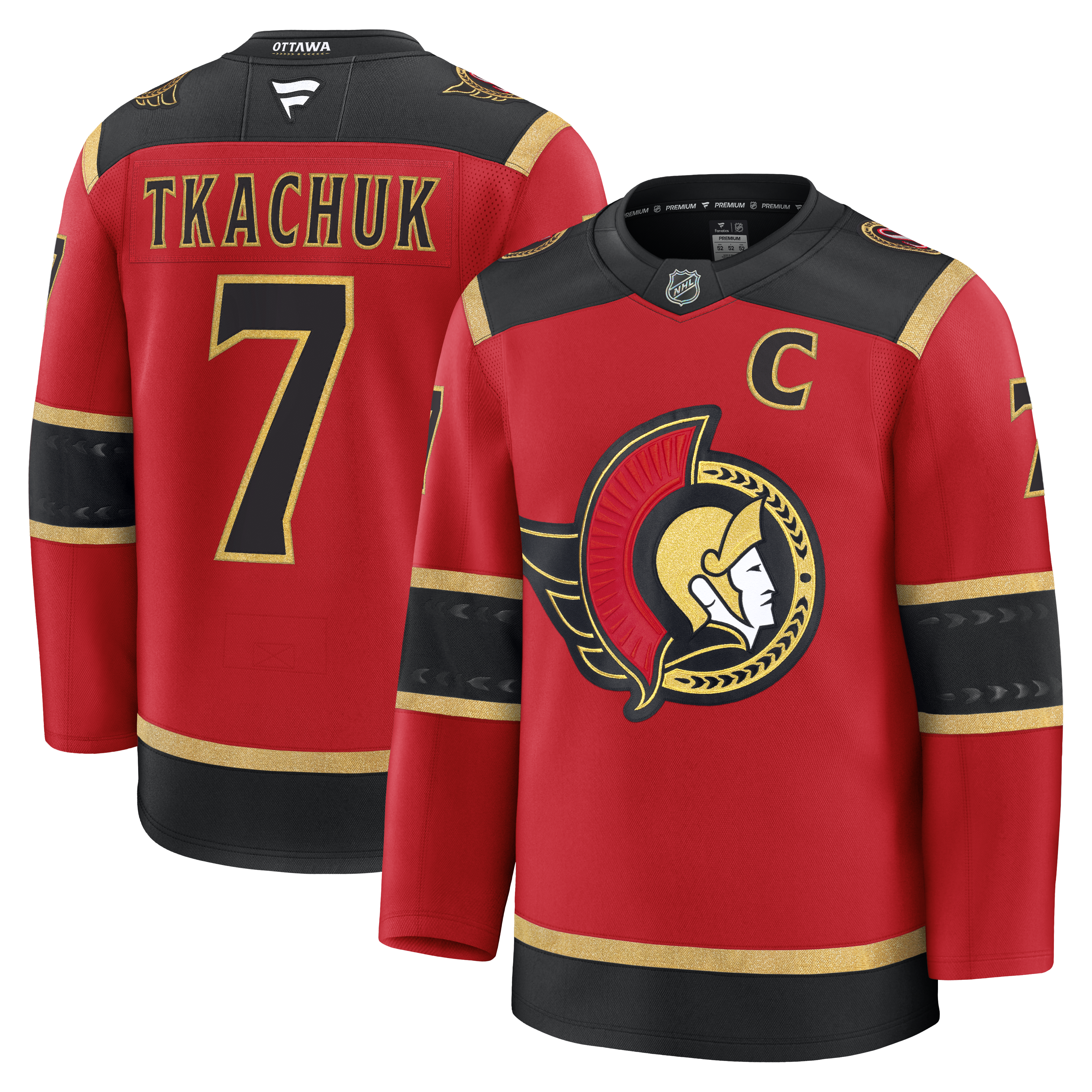 Brady Tkachuk Ottawa Senators Fanatics Alternate Premium Jersey - Red