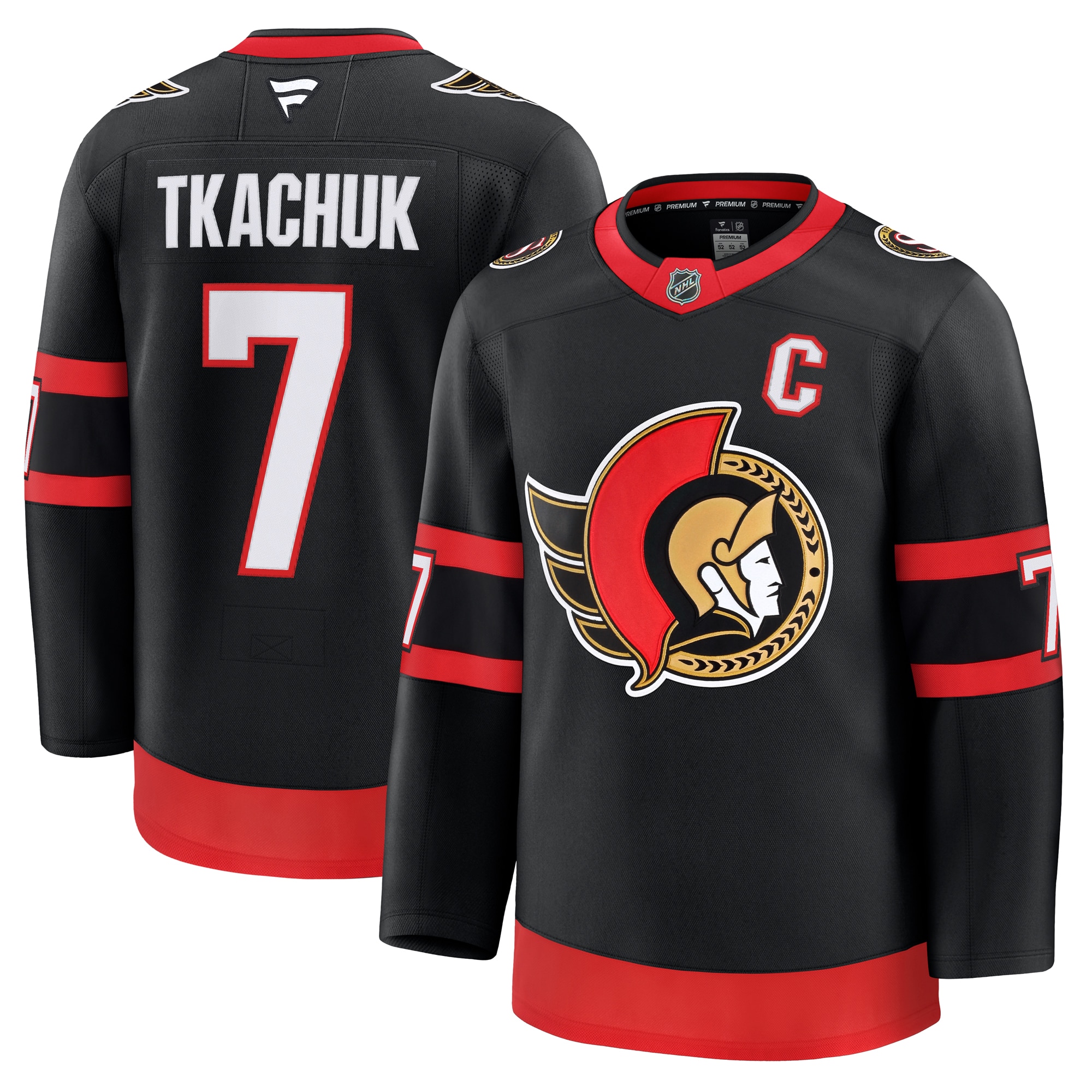 Brady Tkachuk Ottawa Senators Fanatics Home Premium Jersey - Black