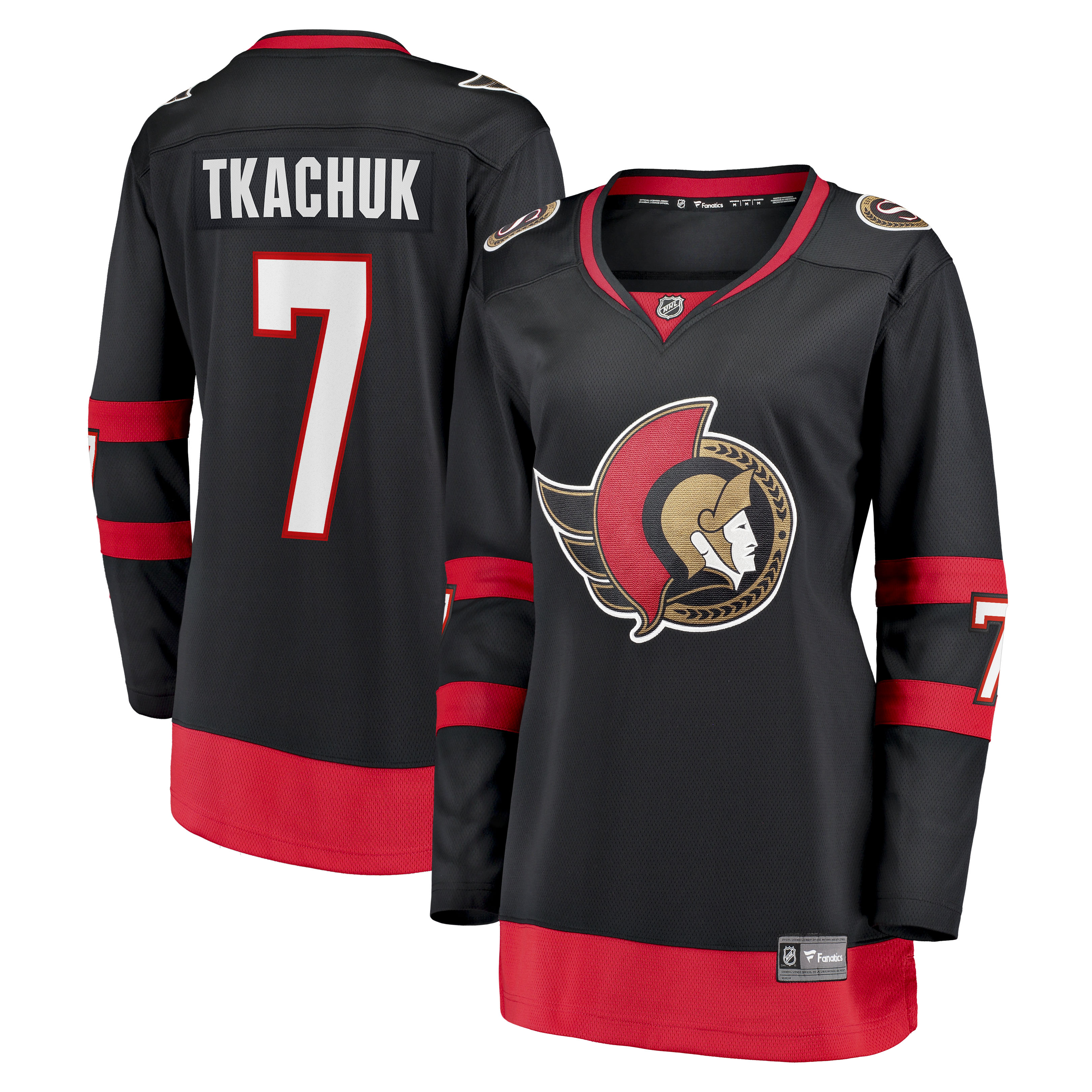 Brady Tkachuk Ottawa Senators Fanatics Women's Home Breakaway Jersey - Black