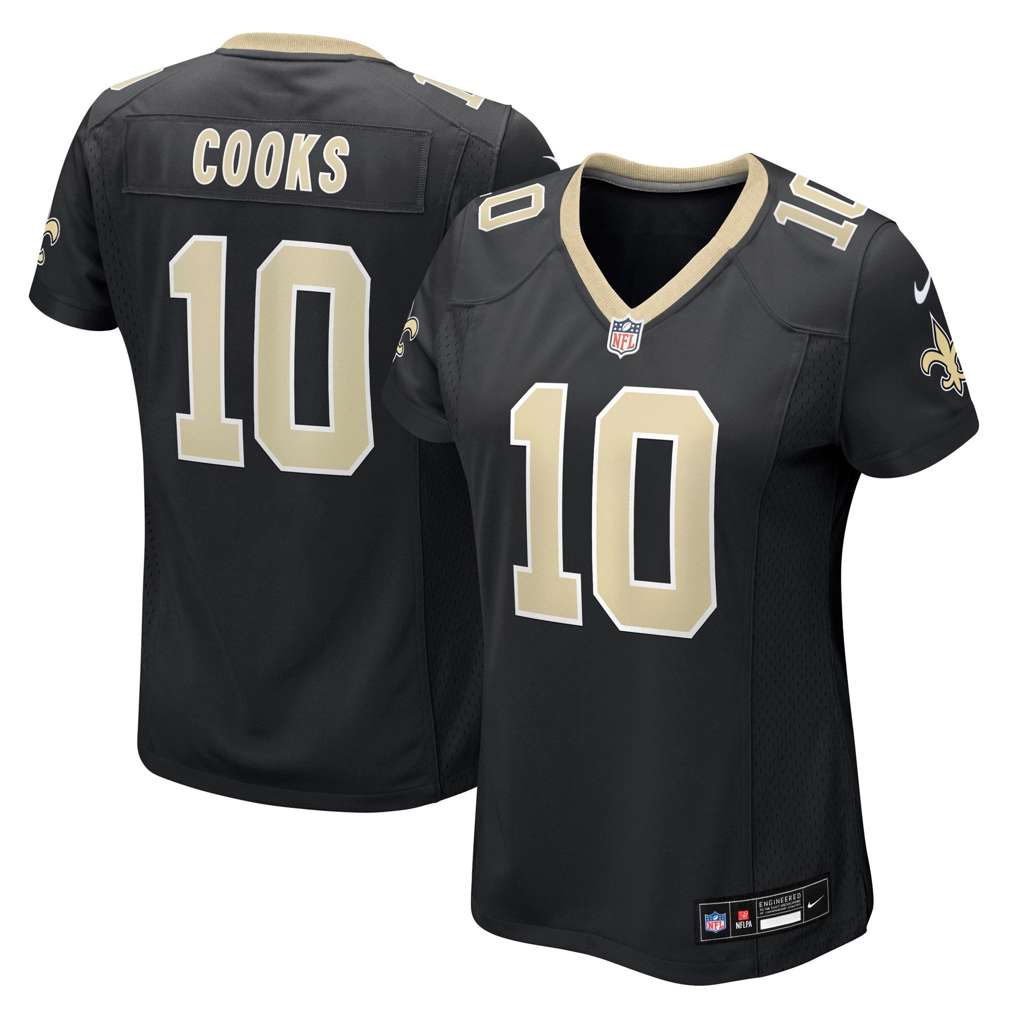 Brandin Cooks New Orleans Saints Women's Team Game Jersey - Black