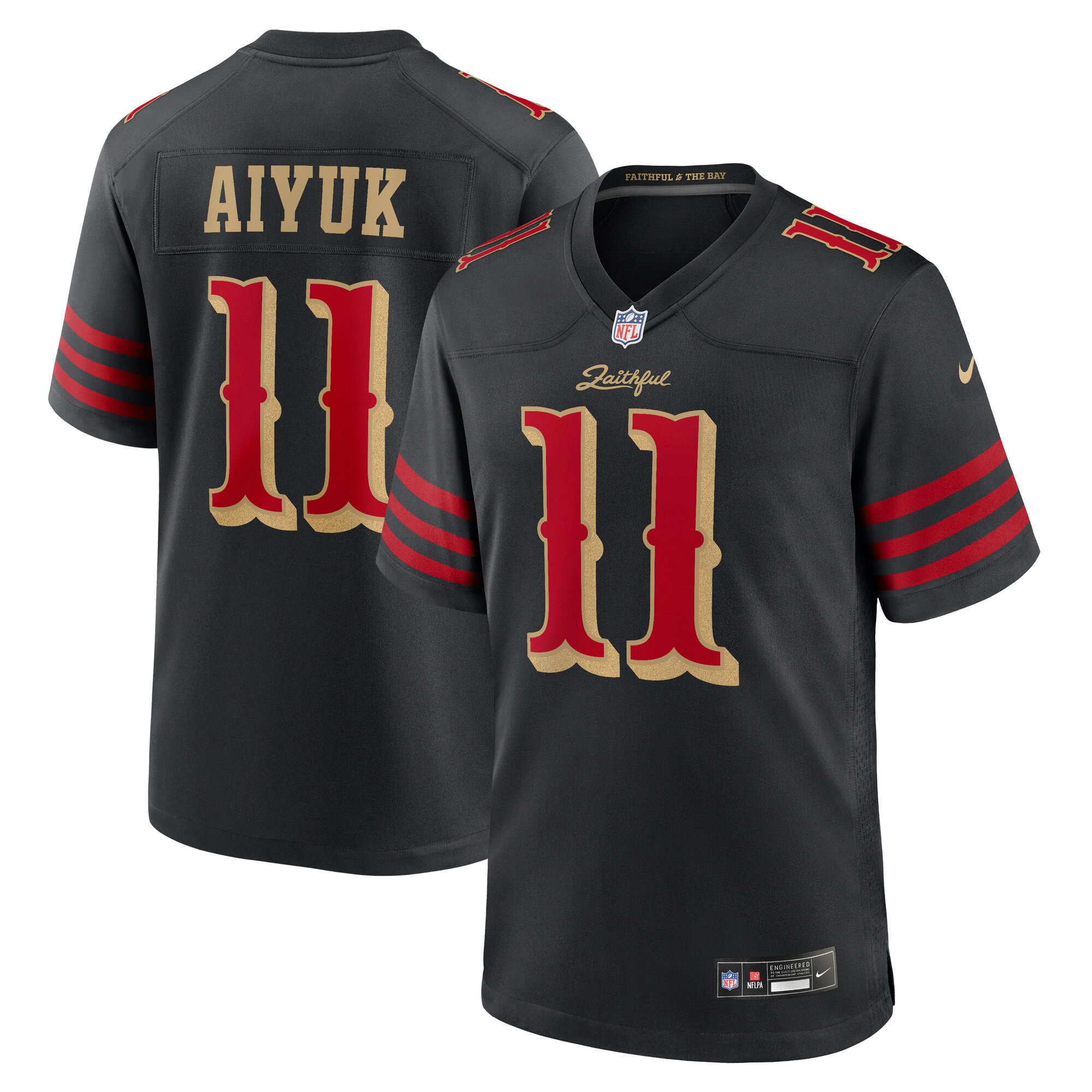 Brandon Aiyuk San Francisco 49ers 2025 Rivalries Collection Game Jersey - Black