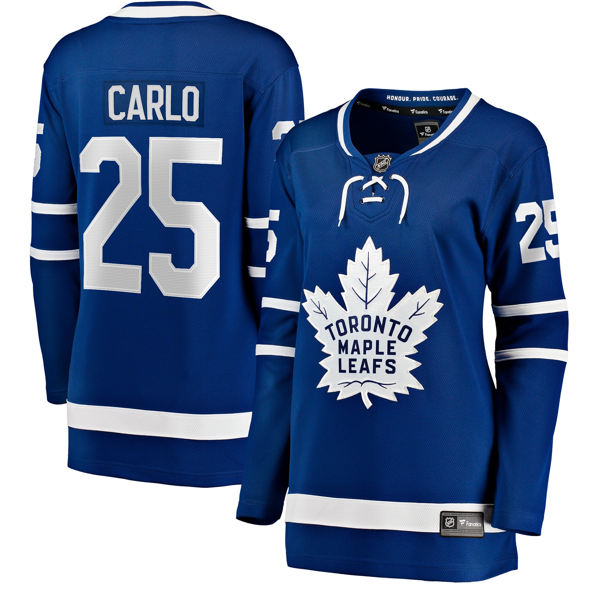 Brandon Carlo Toronto Maple Leafs Fanatics Women's Home Breakaway Player Jersey - Blue