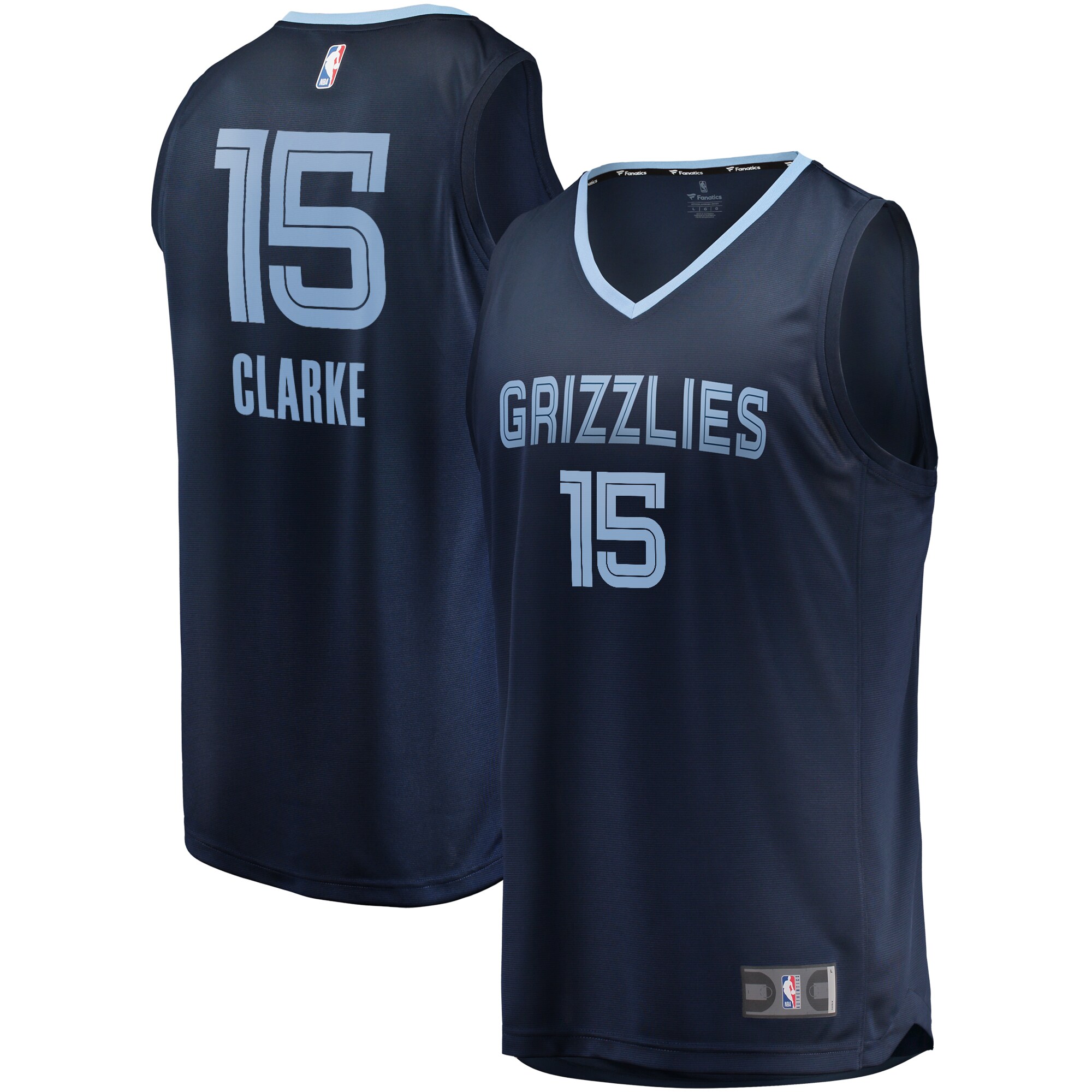 Brandon Clarke Memphis Grizzlies Fanatics Fast Break Jersey Navy - Icon Edition