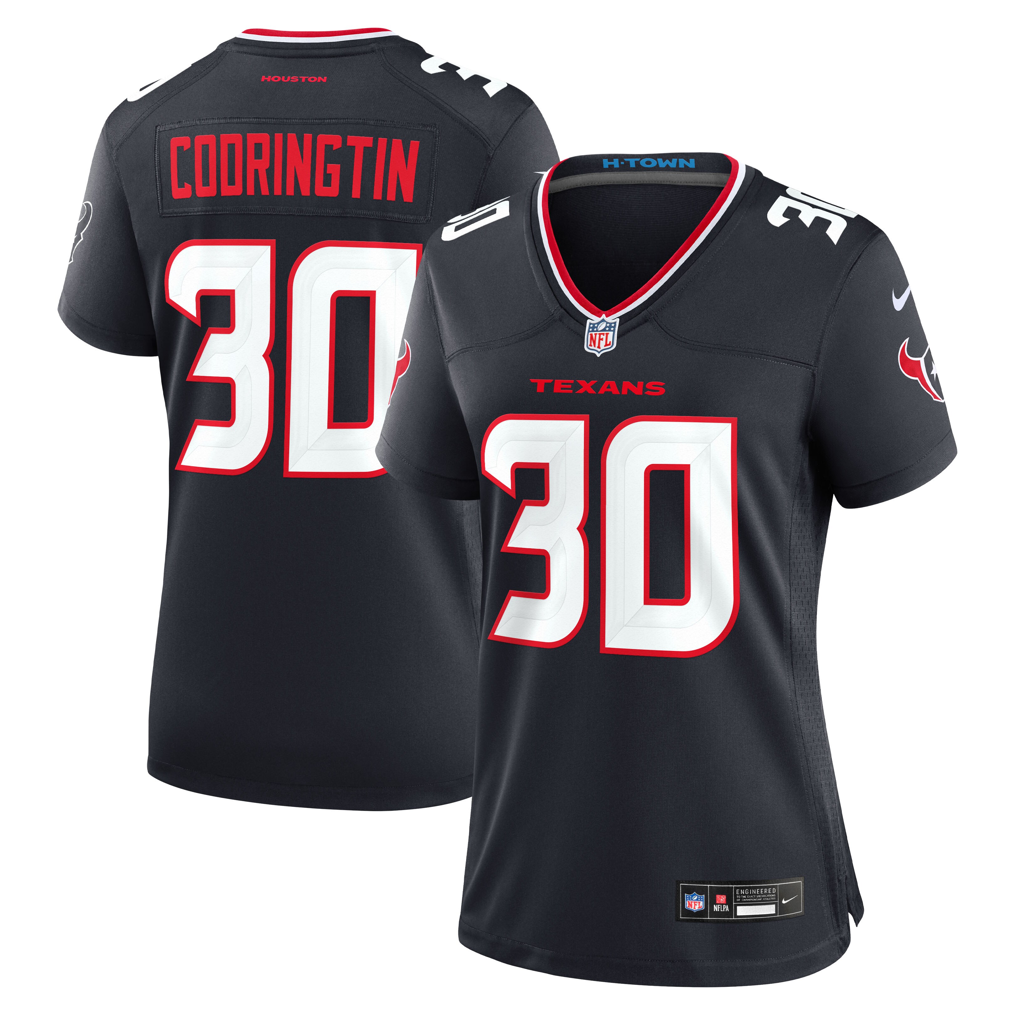 Brandon Codrington Houston Texans Women's Team Game Jersey - Navy