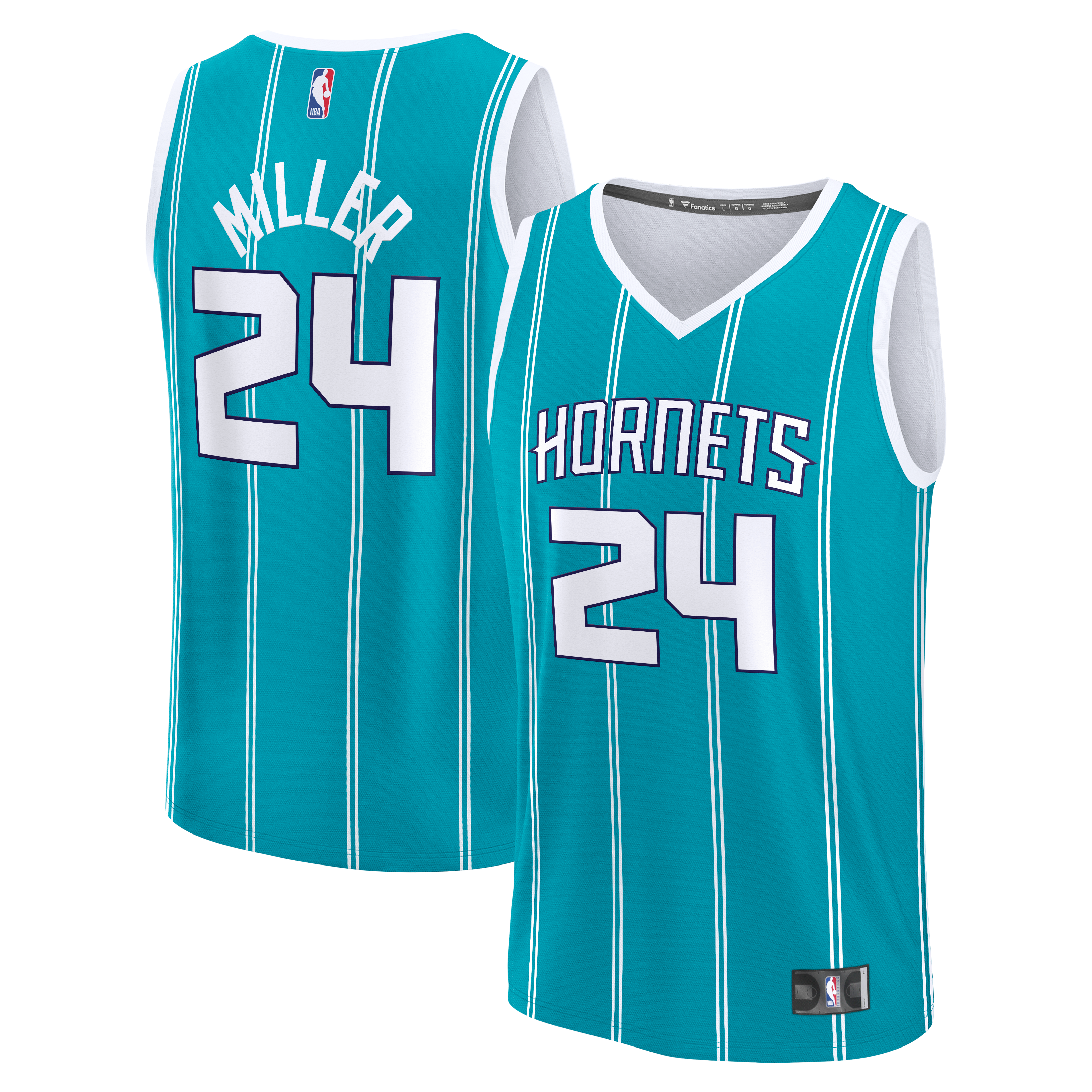 Brandon Miller Charlotte Hornets Fanatics Youth Fast Break Jersey - Teal - Icon Edition