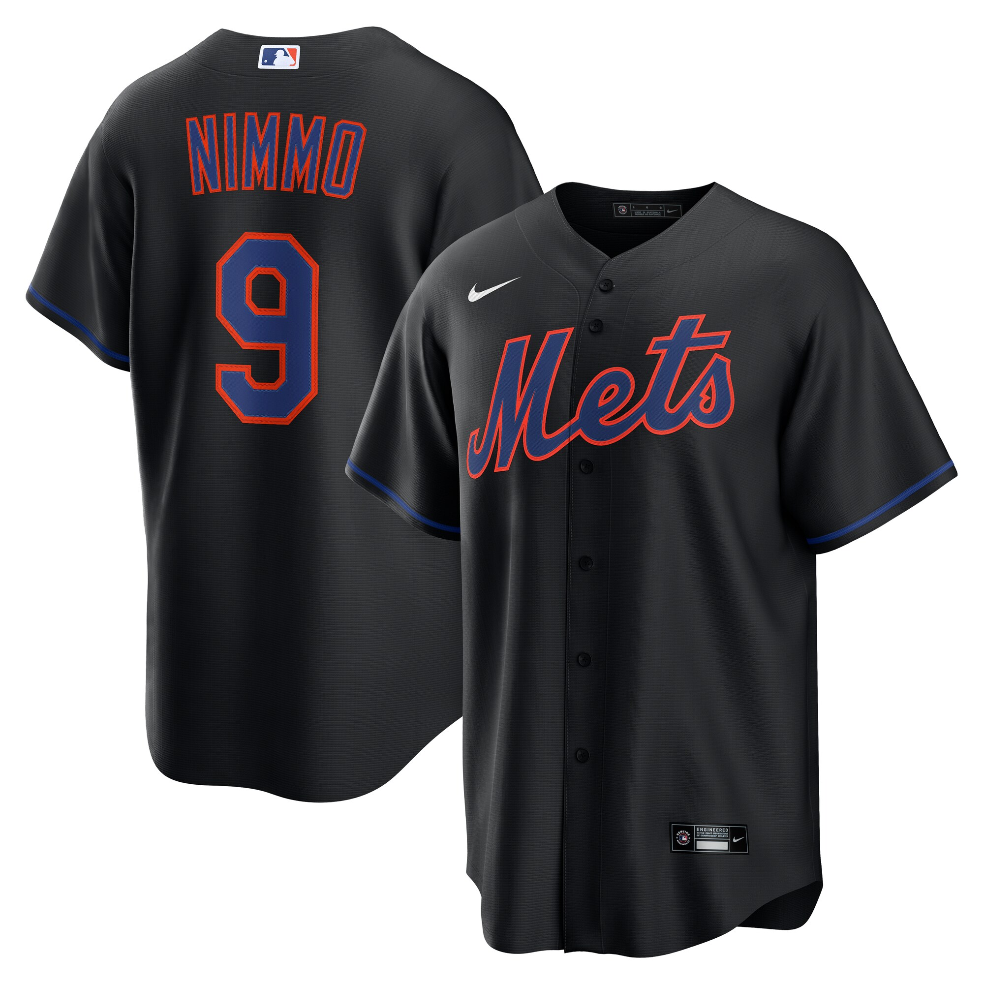 Brandon Nimmo New York Mets Alternate Jersey - Black