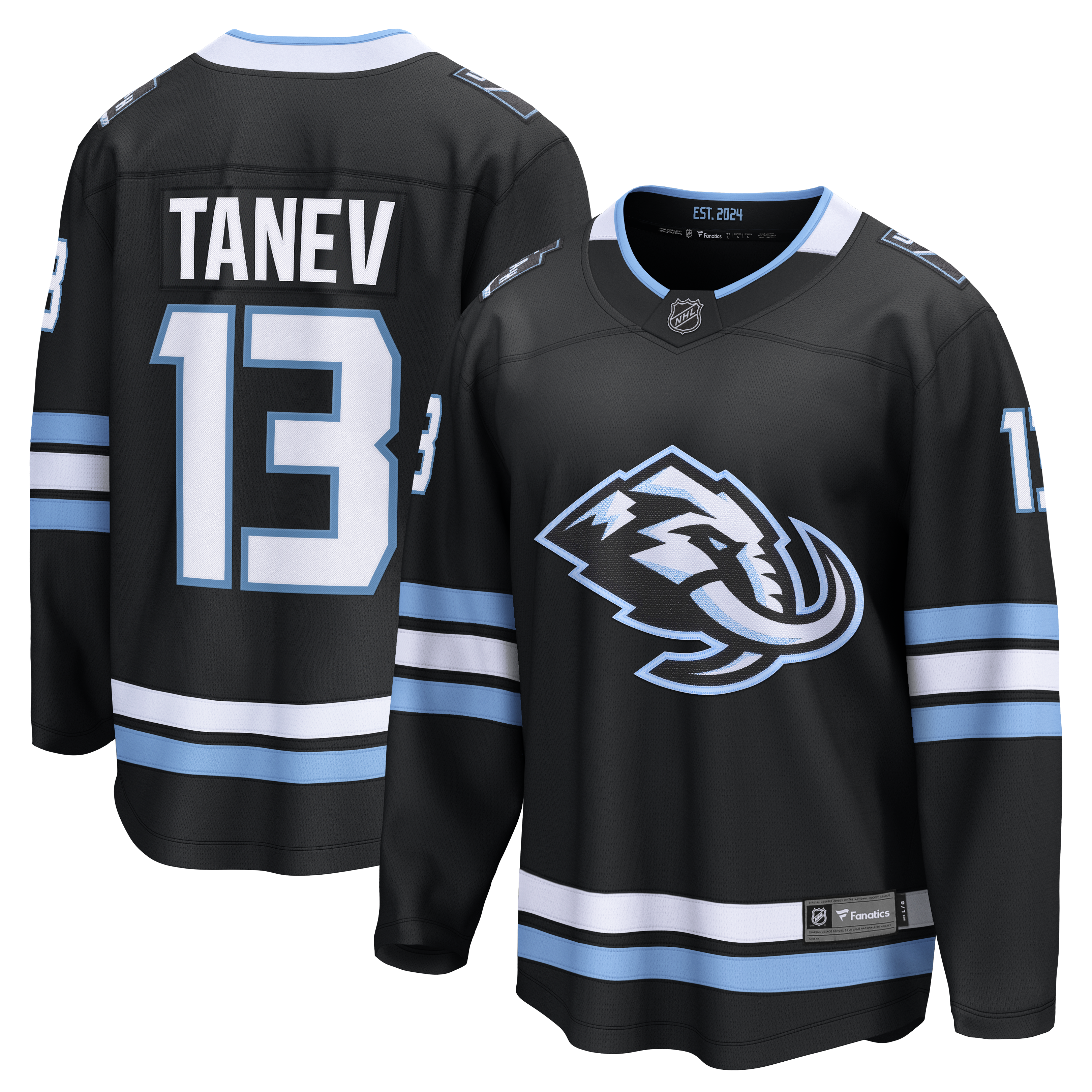 Brandon Tanev Utah Mammoth Fanatics Home Breakaway Player Jersey - Black