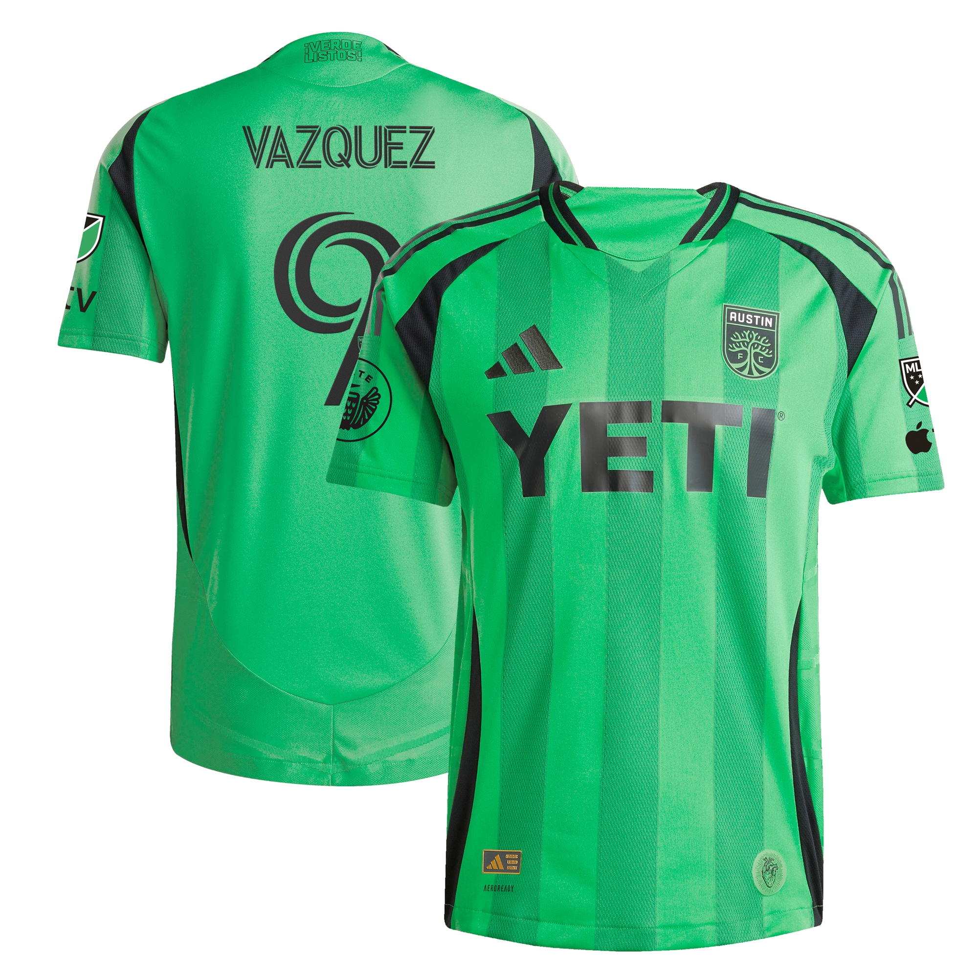 Brandon Vazquez Austin FC 2025 The Heartbeat Kit Player Jersey