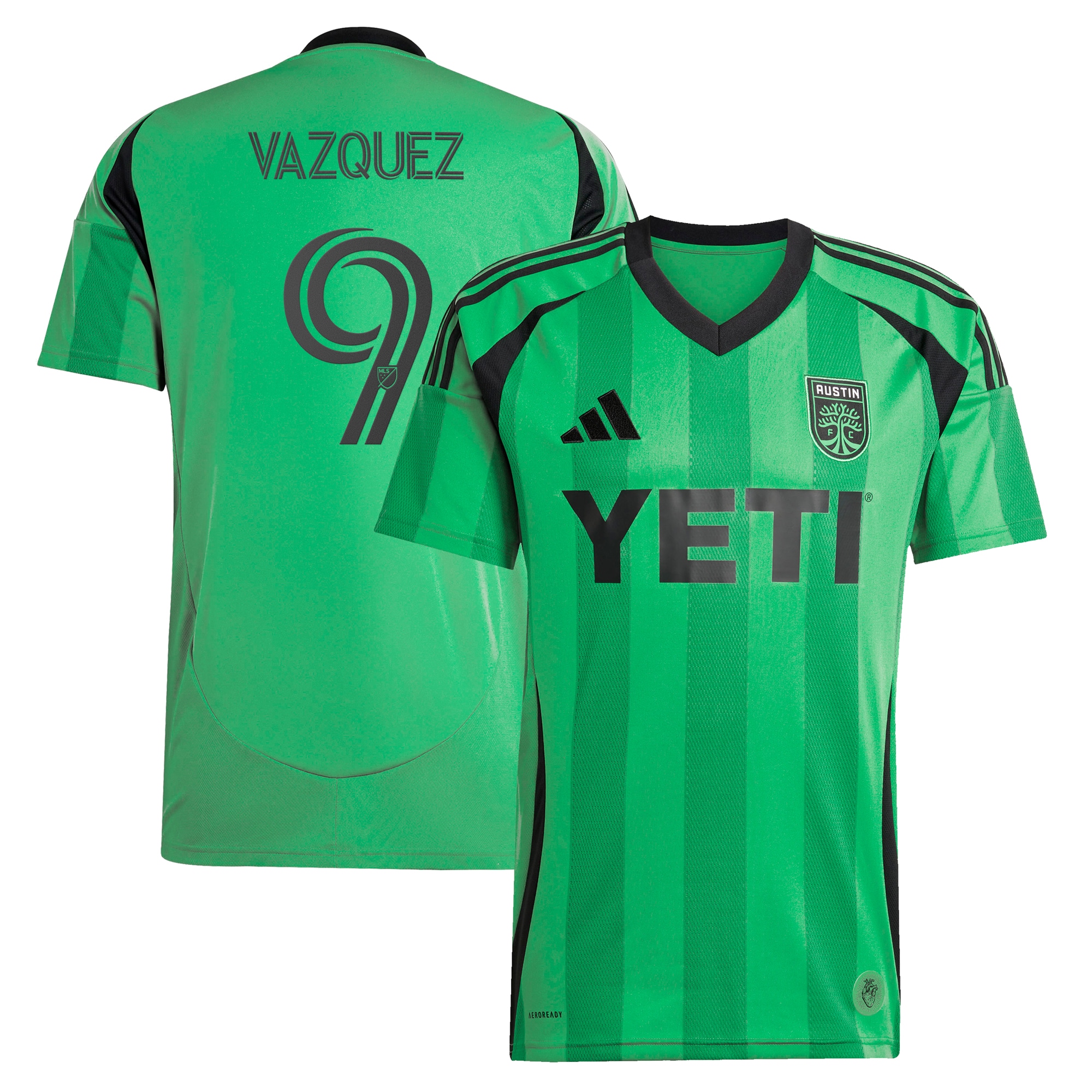 Brandon Vazquez Austin FC 2025 The Heartbeat Kit Player Jersey