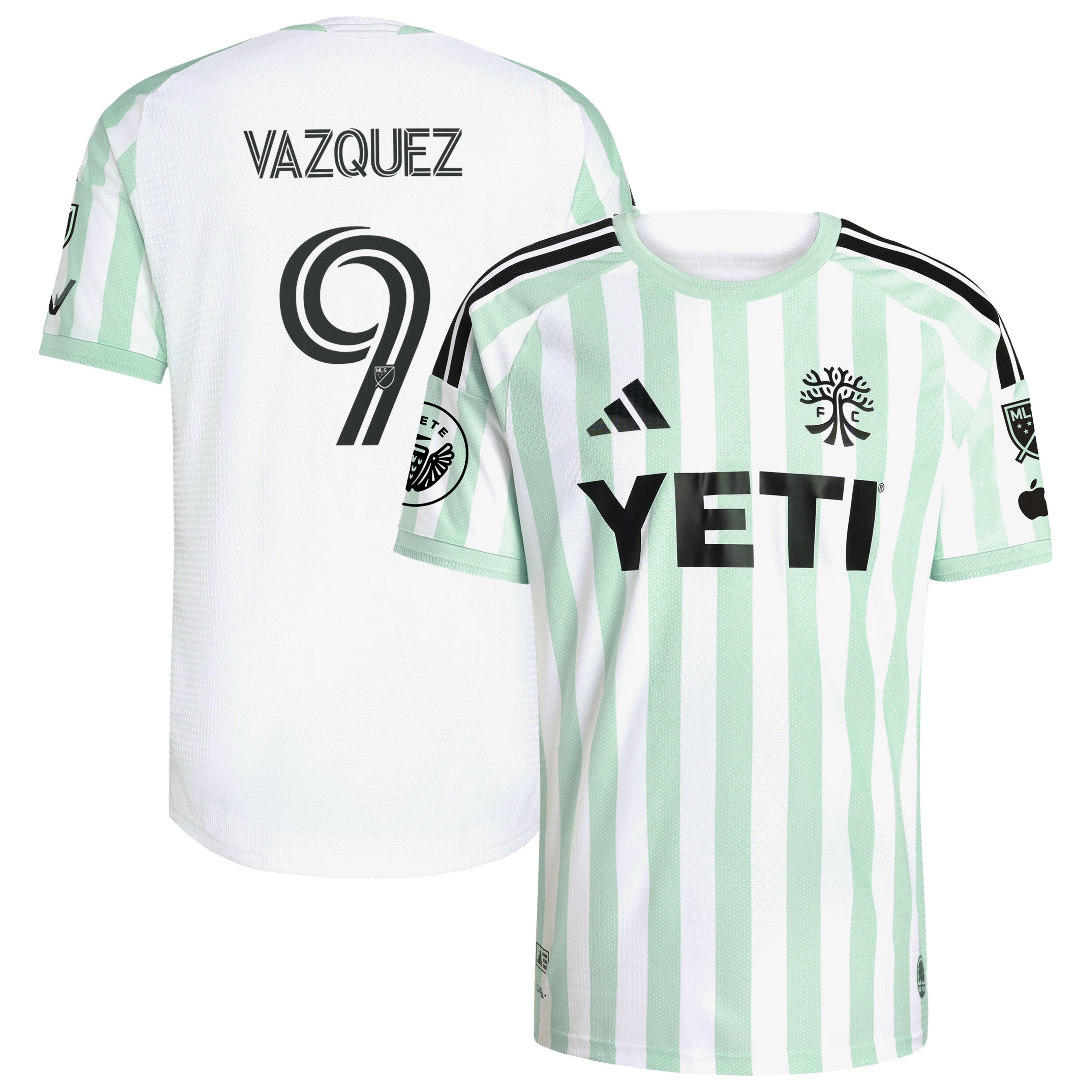 Brandon Vazquez Austin FC 2026 The Rooted Kit On-Field Patch Jersey - White