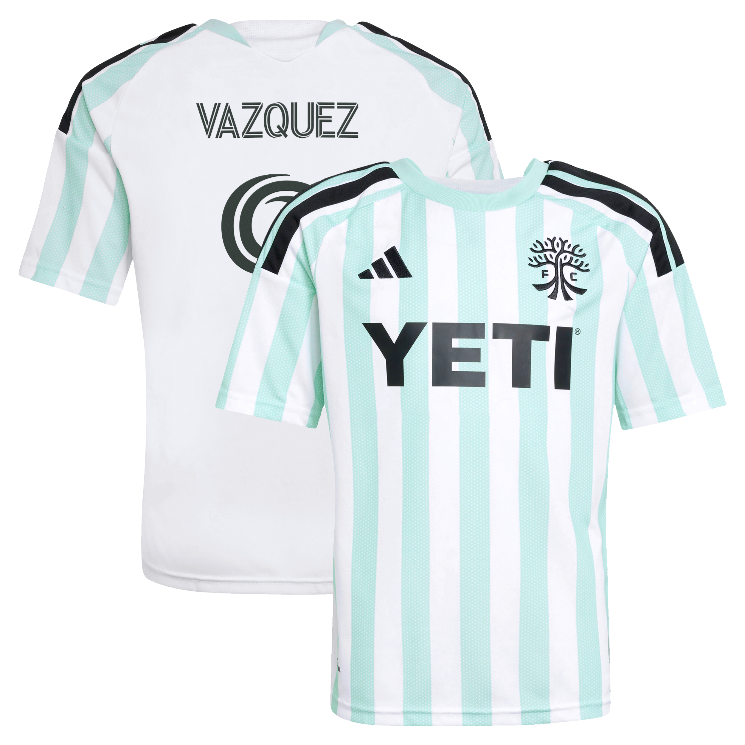 Brandon Vazquez Austin FC Youth 2026 The Rooted Kit Jersey - White