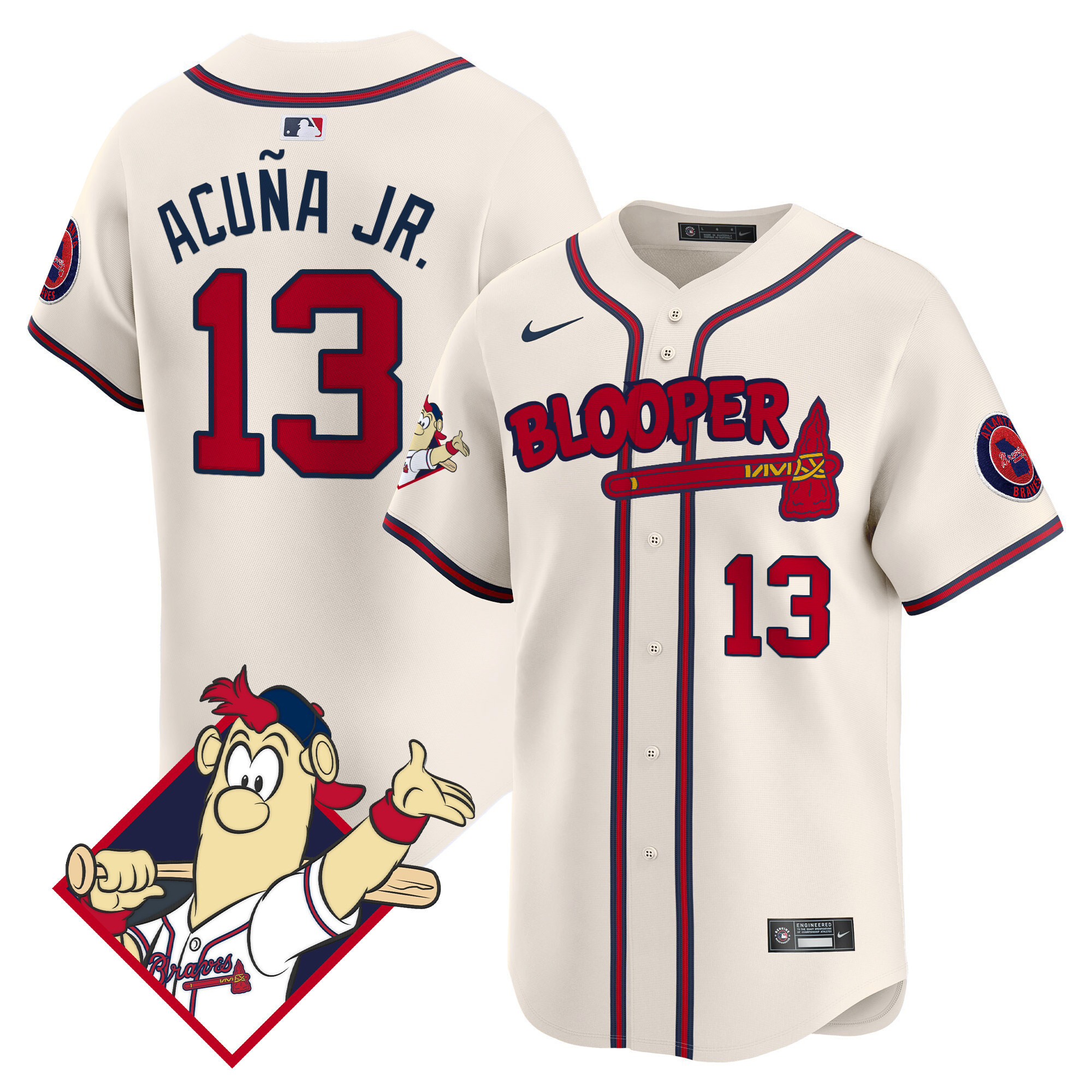 Braves Blooper Acuña Jr. Jersey - Nike Braves Blooper Jersey - Acuña