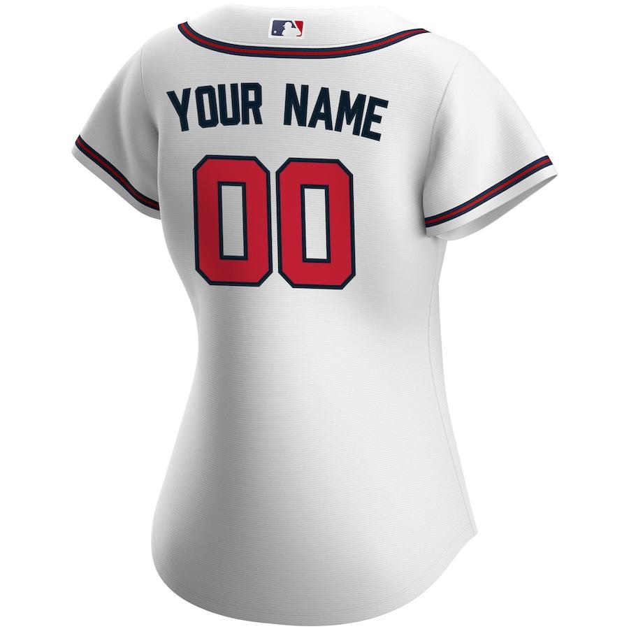 Alternative view of Braves White Custom Jersey - Nike - Personalized MLB Style