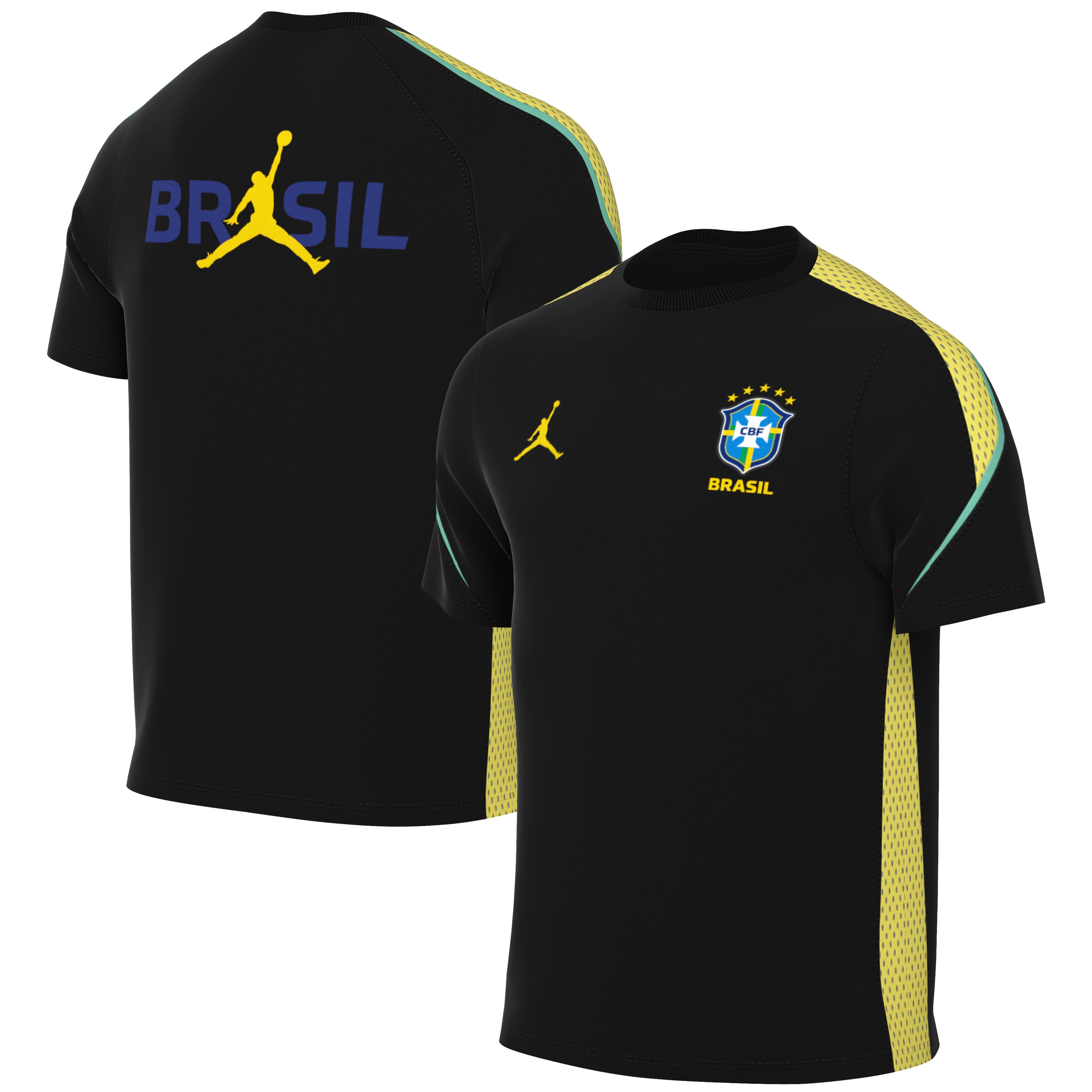 Brazil National Team Jordan Brand Dri-FIT Drill Top - Black