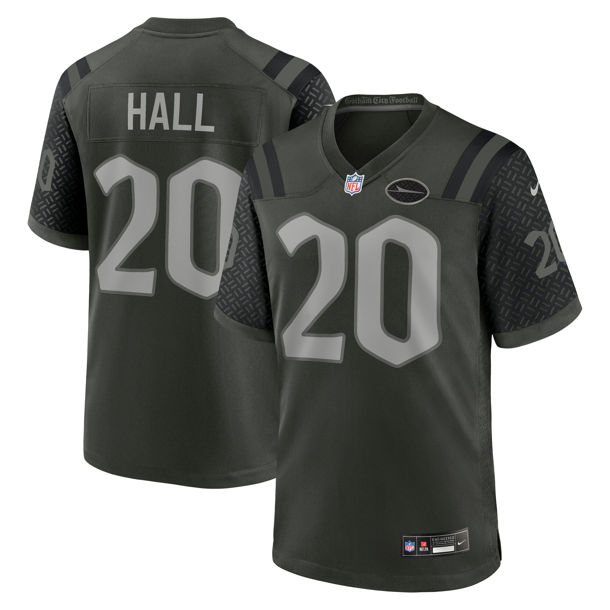 Breece Hall New York Jets 2025 Rivalries Collection Game Jersey - Gotham Green