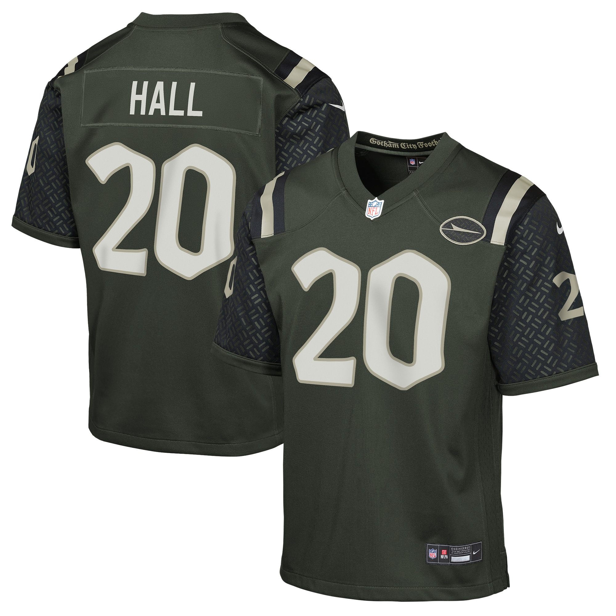 Breece Hall New York Jets Youth 2025 Rivalries Collection Game Jersey - Gotham Green