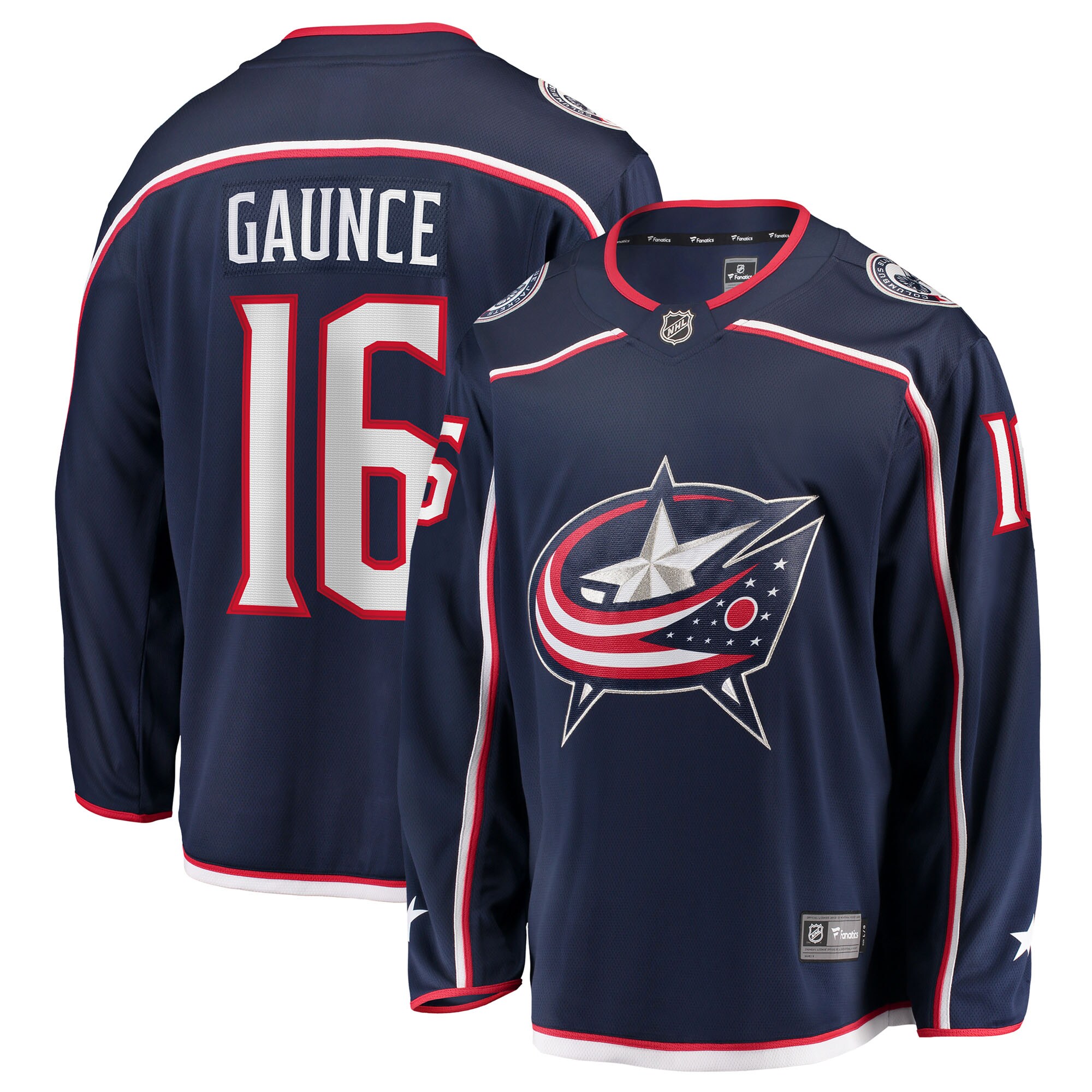 Brendan Gaunce Columbus Blue Jackets Fanatics Home Breakaway Jersey - Navy